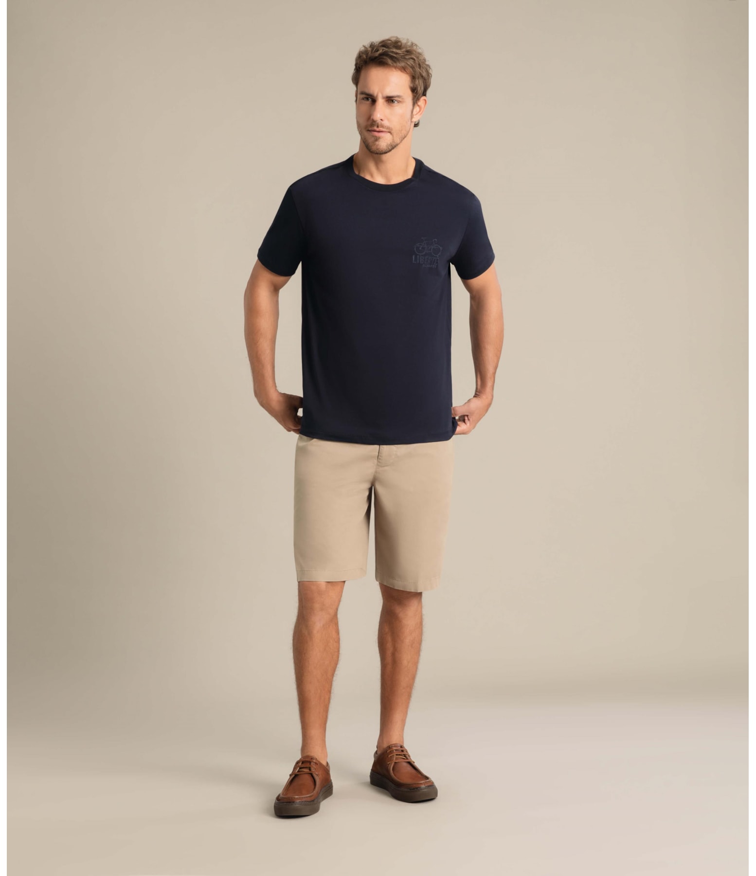 T-Shirt Pima Liberte Mc Dark Navy