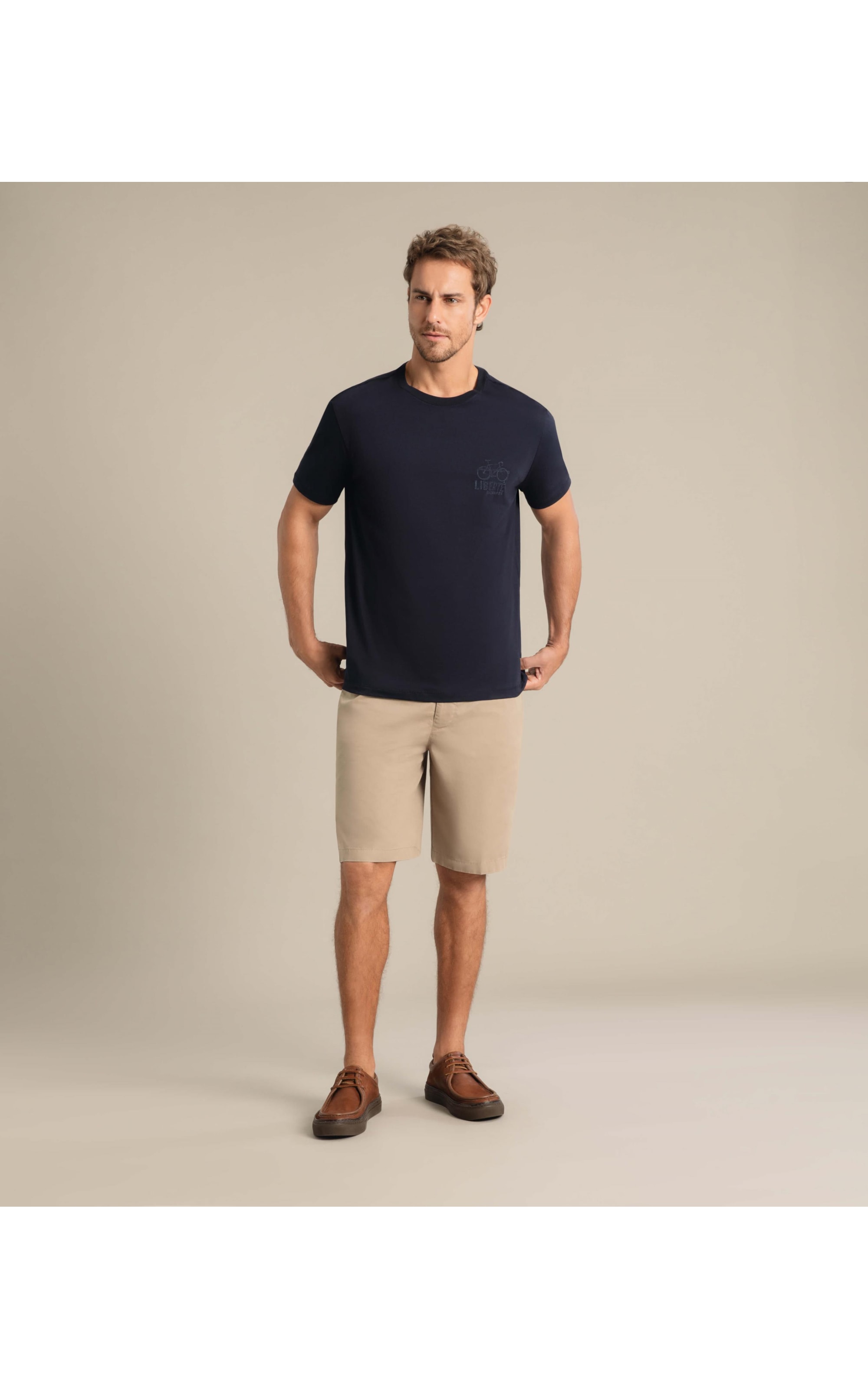 T-Shirt Pima Liberte Mc Dark Navy