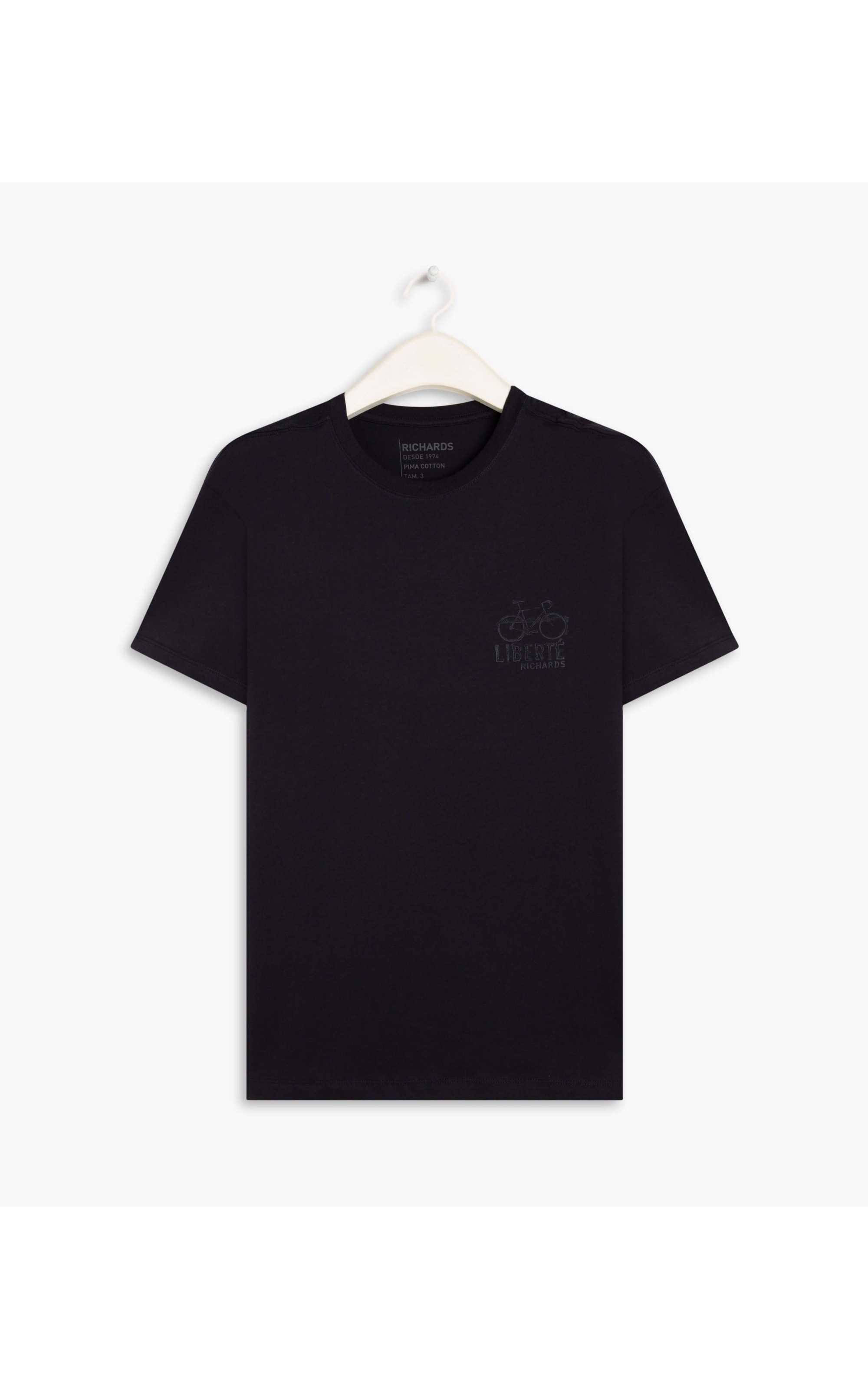 T-Shirt Pima Liberte Mc Dark Navy
