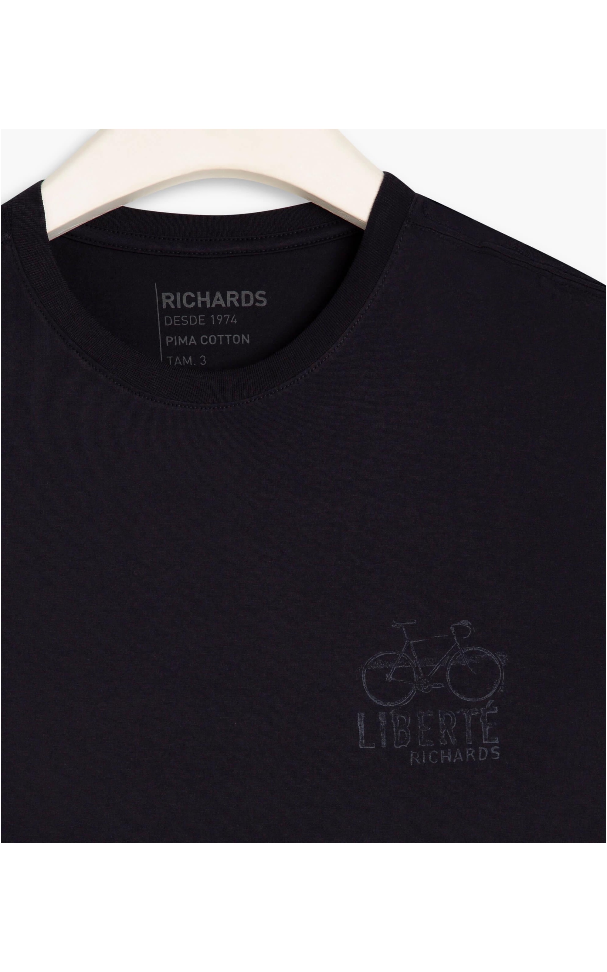 T-Shirt Pima Liberte Mc Dark Navy