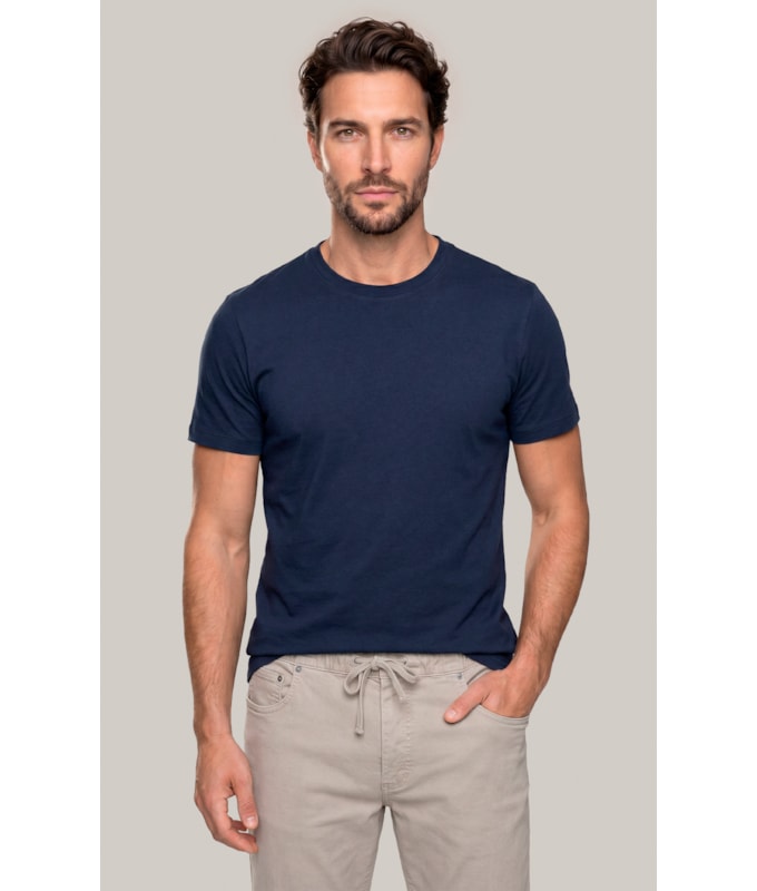 T-Shirt Pima Manhattan Dark Navy