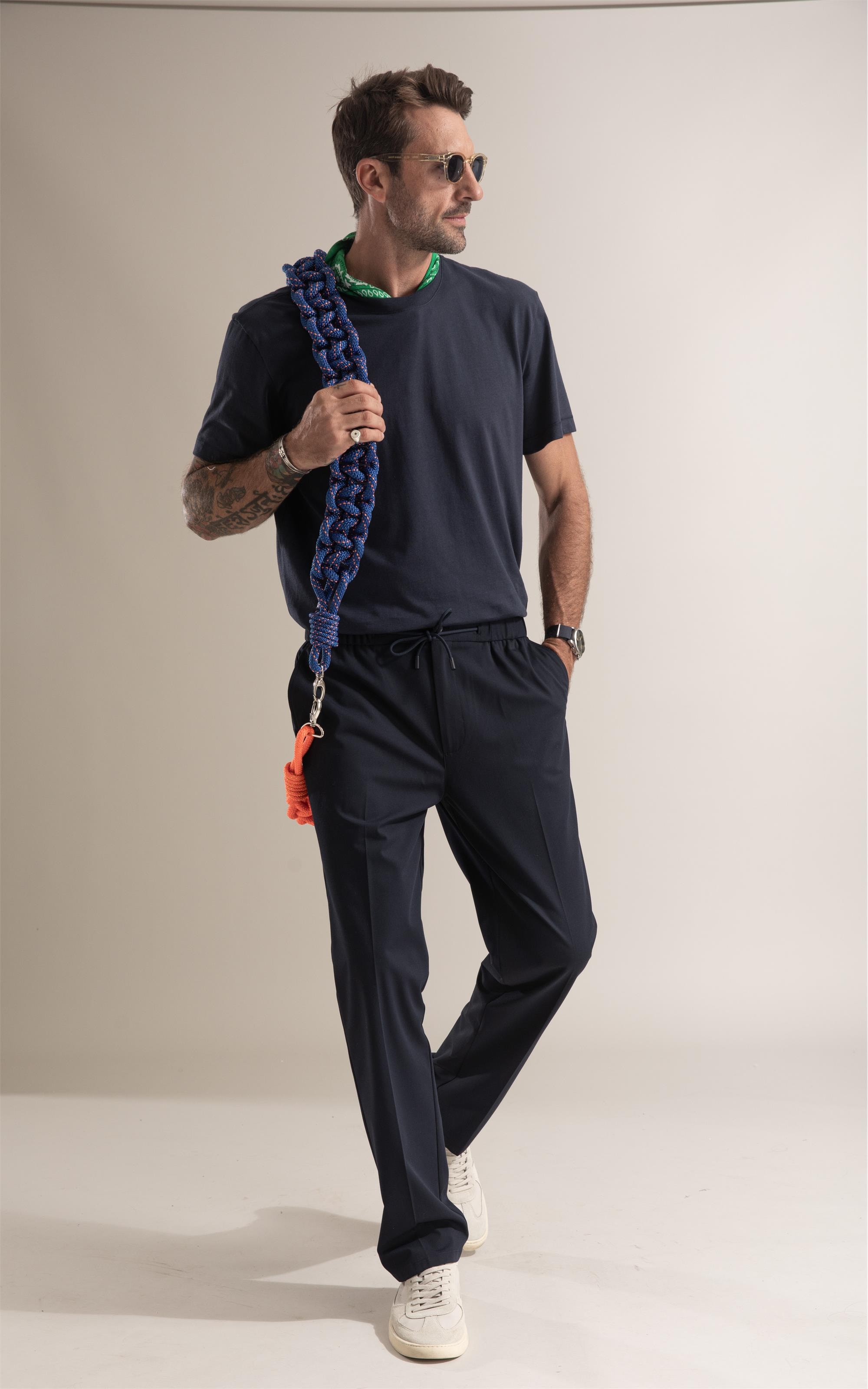 T-Shirt Pima Manhattan Dark Navy