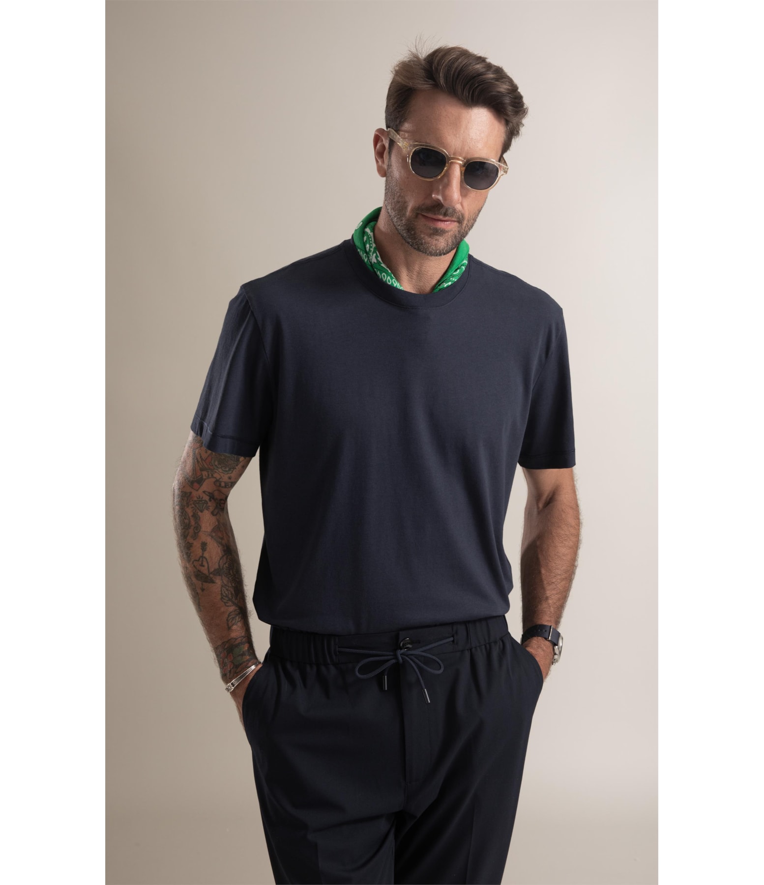 T-Shirt Pima Manhattan Dark Navy