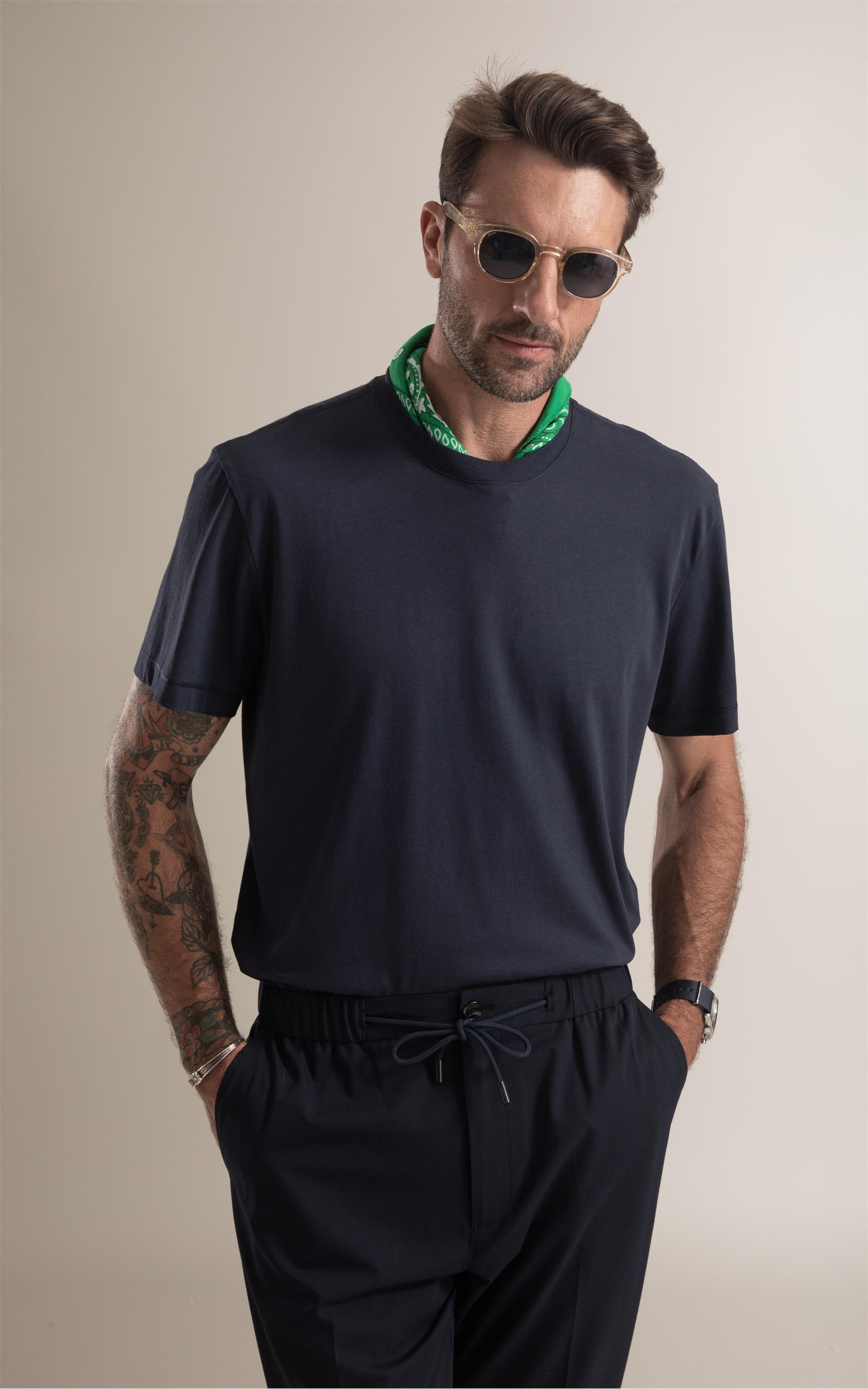 T-Shirt Pima Manhattan Dark Navy