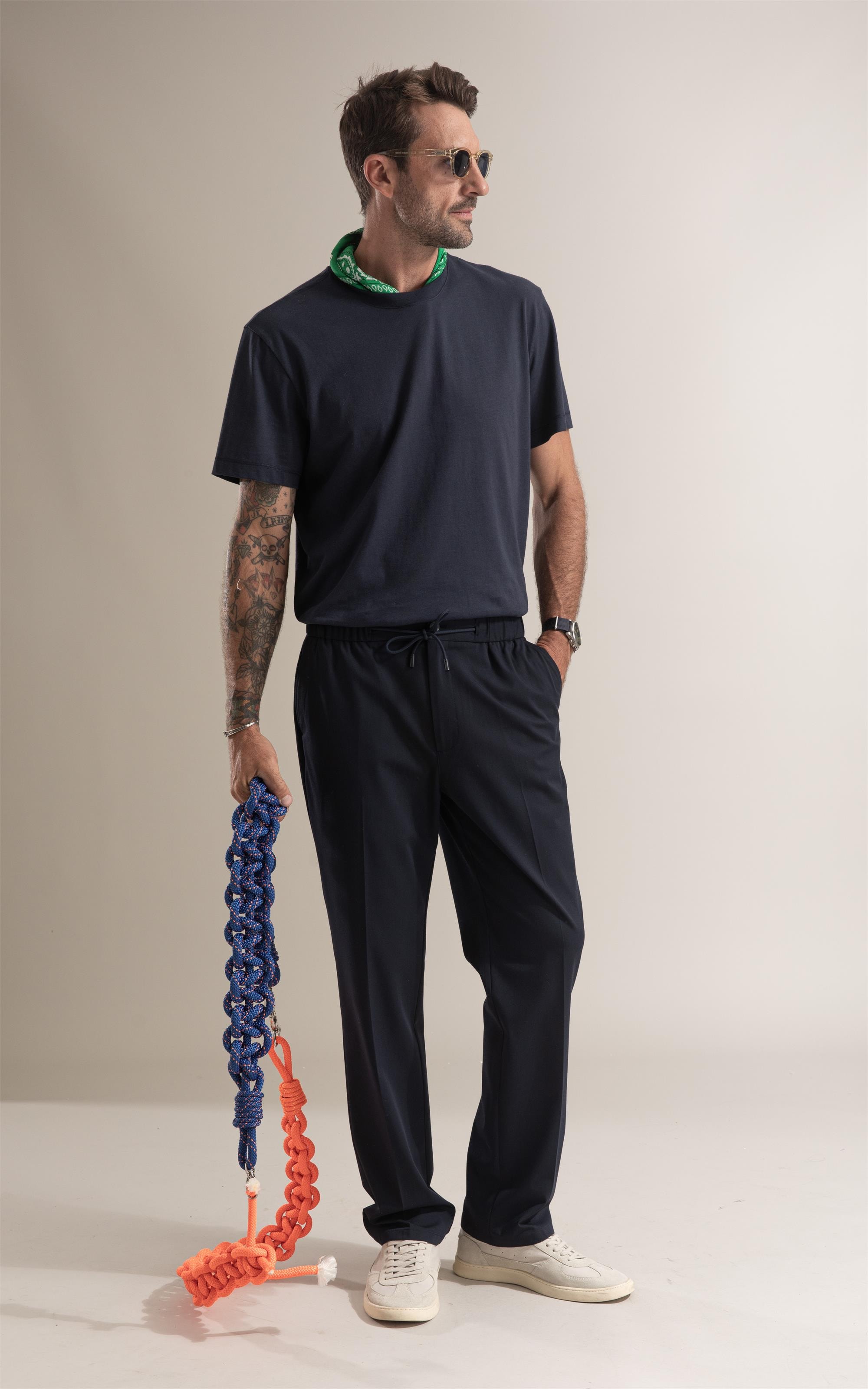 T-Shirt Pima Manhattan Dark Navy