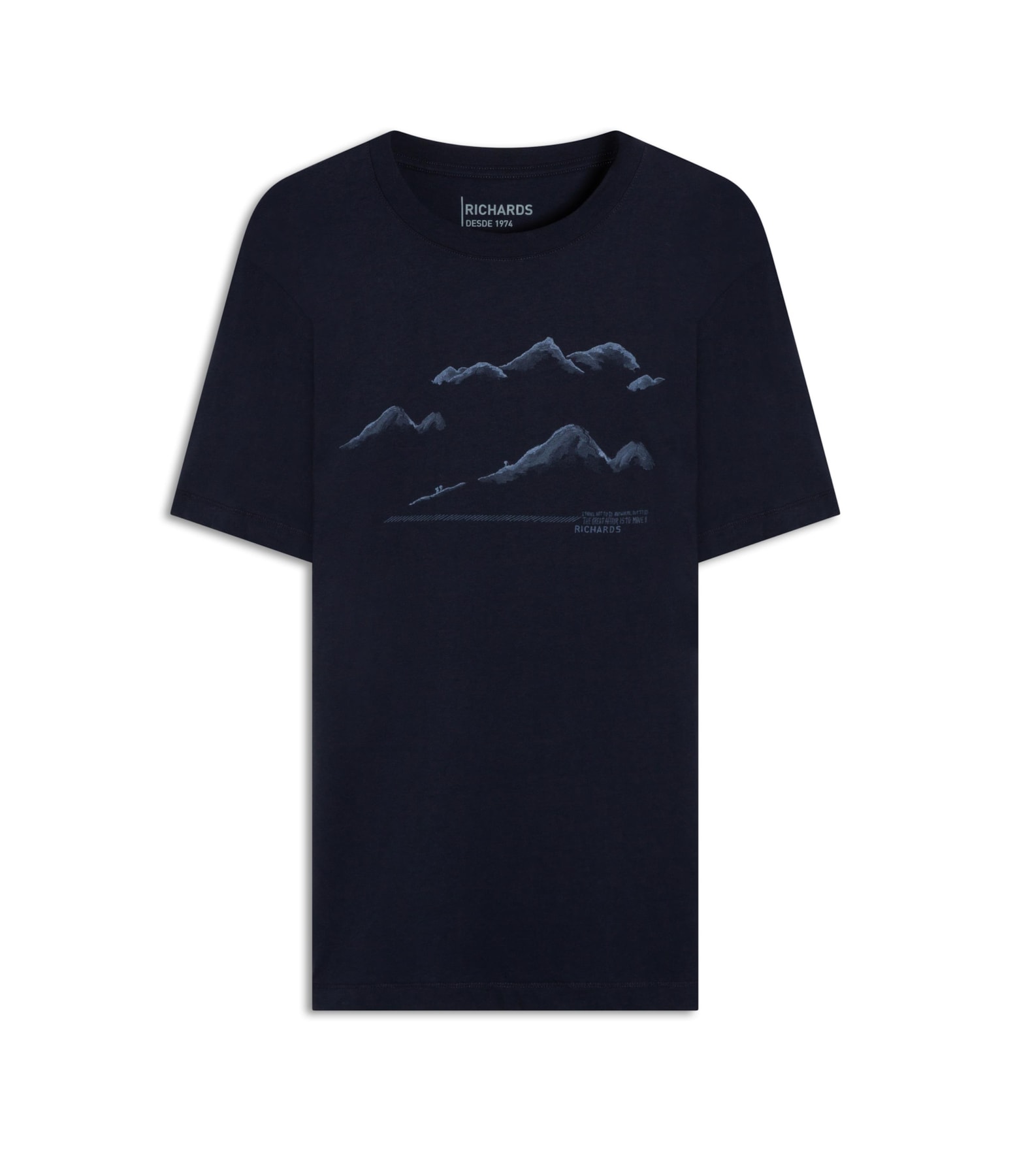  T-Shirt Pima Mountains Midnight Blue