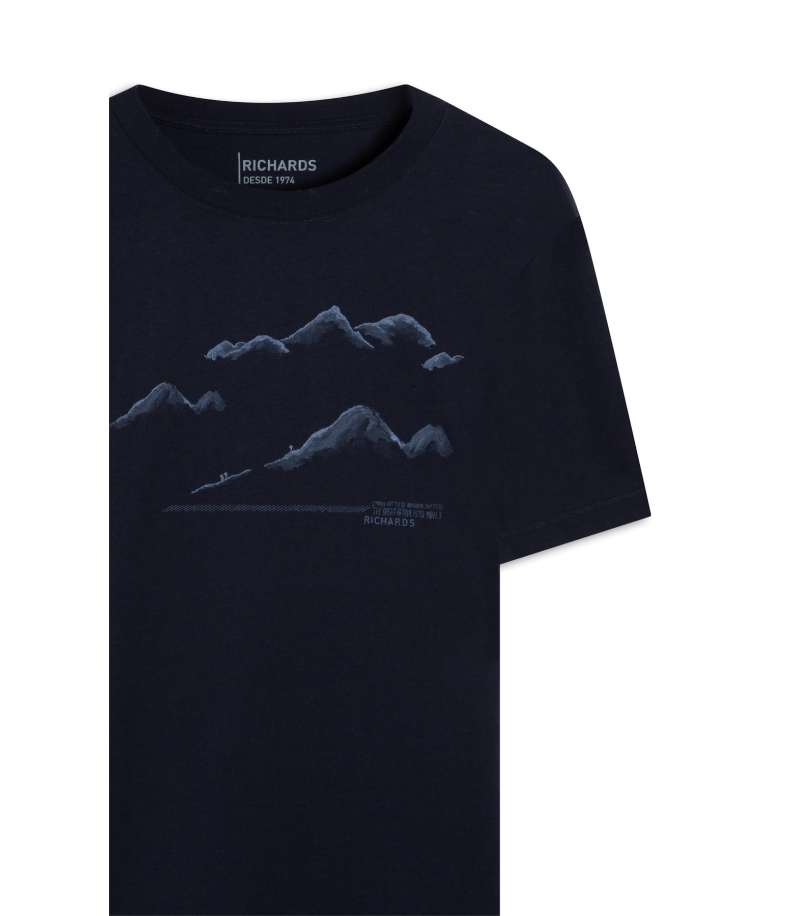  T-Shirt Pima Mountains Midnight Blue