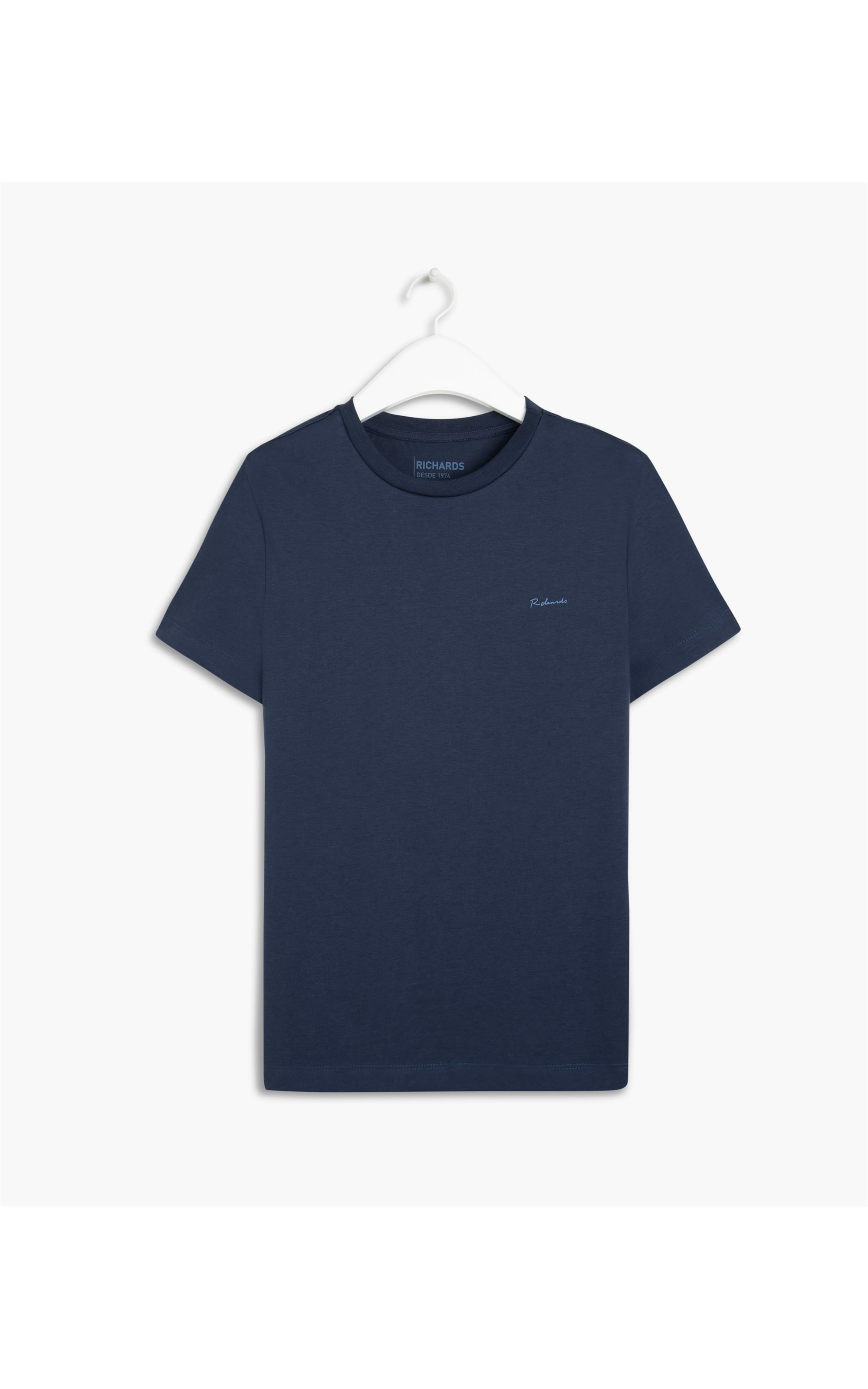 T-Shirt Pima Richards Azul Marinho