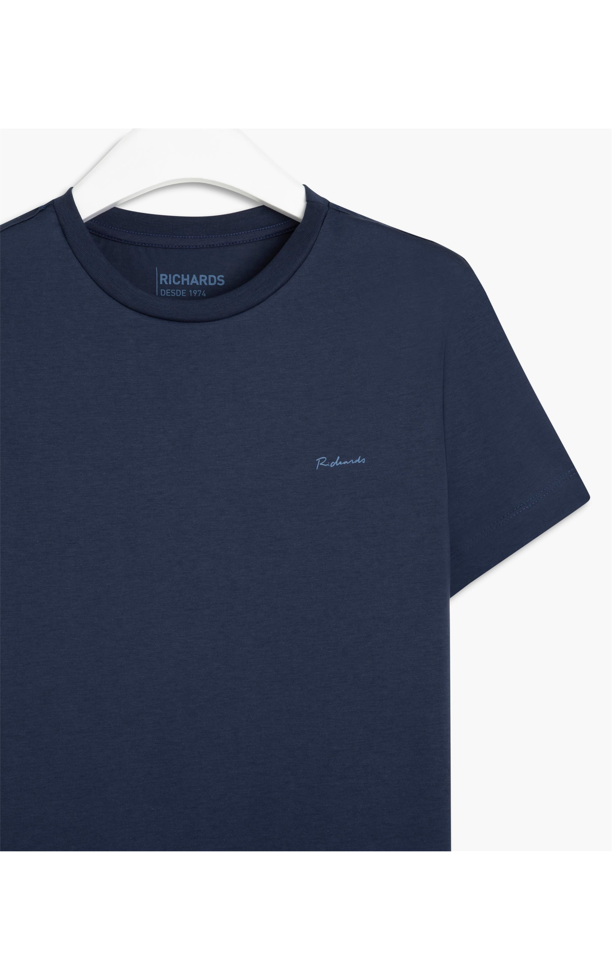 T-Shirt Pima Richards Azul Marinho