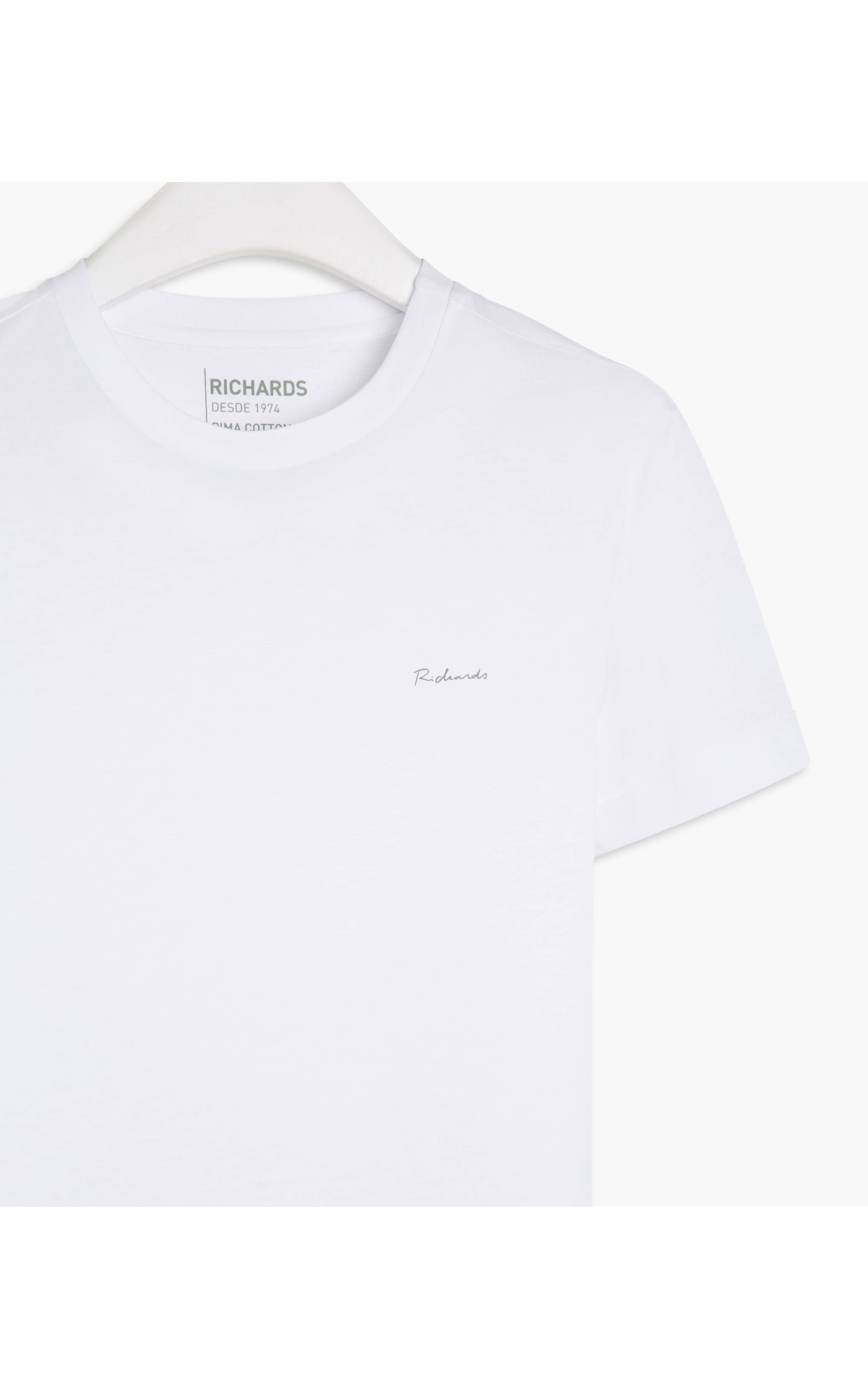 T-Shirt Pima Richards Branco