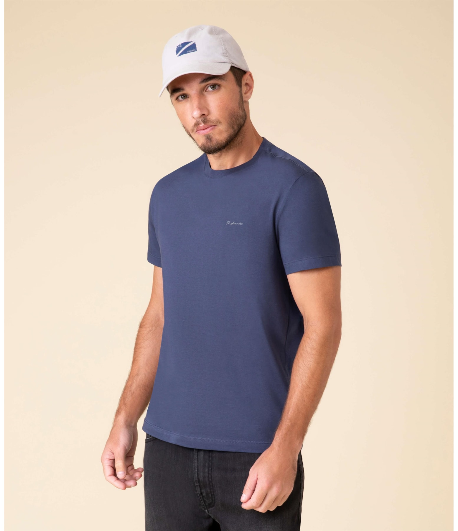 T-Shirt Pima Richards Dark Navy