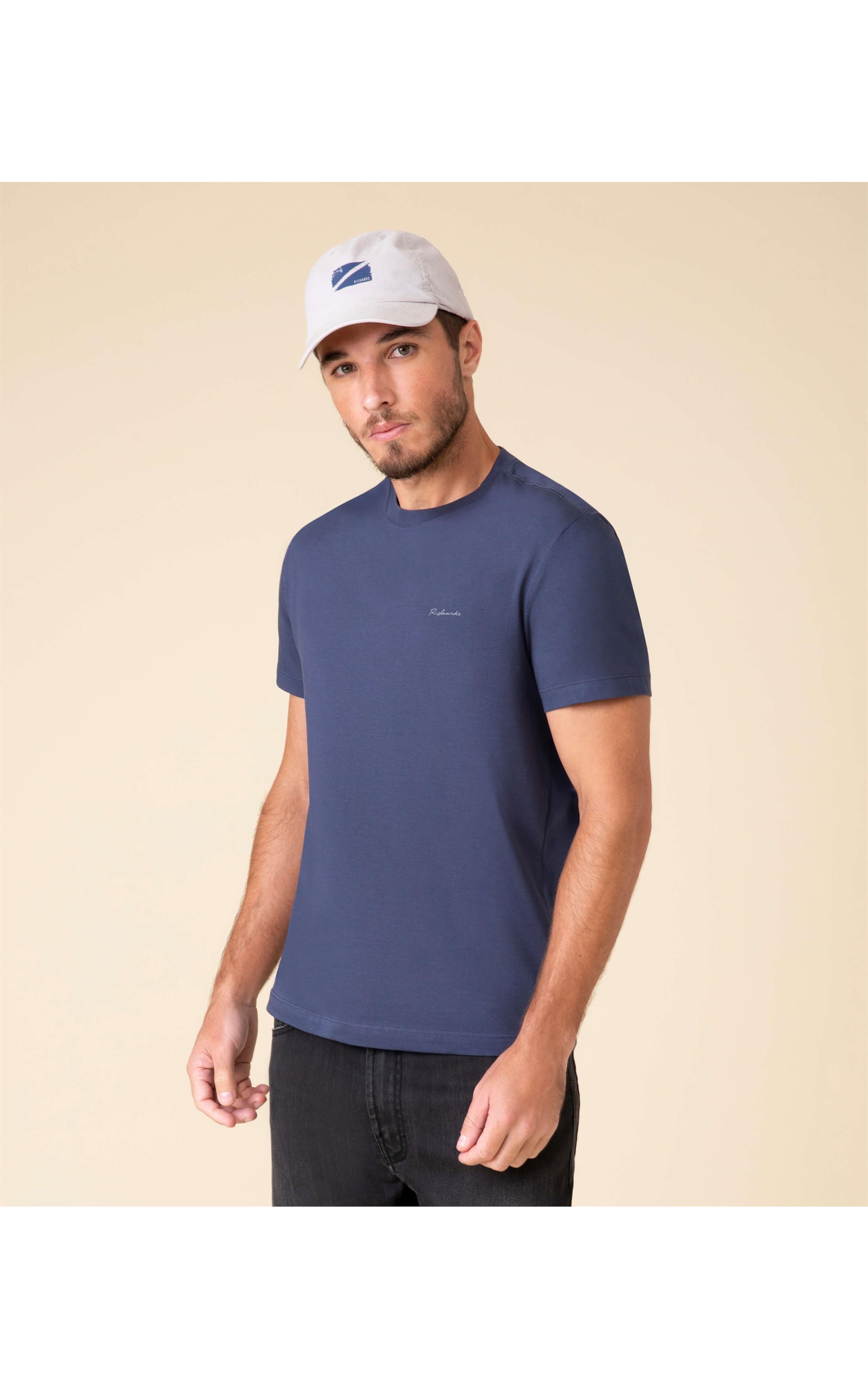 T-Shirt Pima Richards Dark Navy