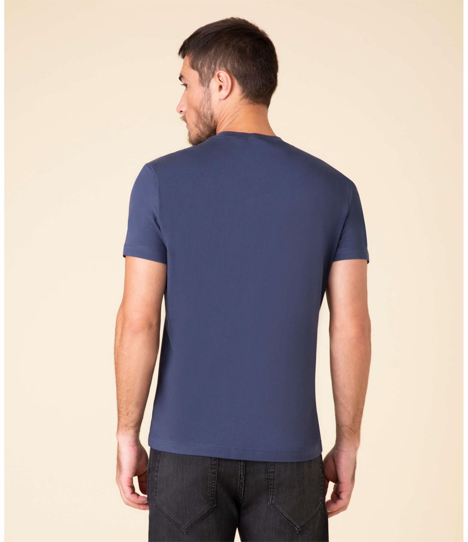 T-Shirt Pima Richards Dark Navy