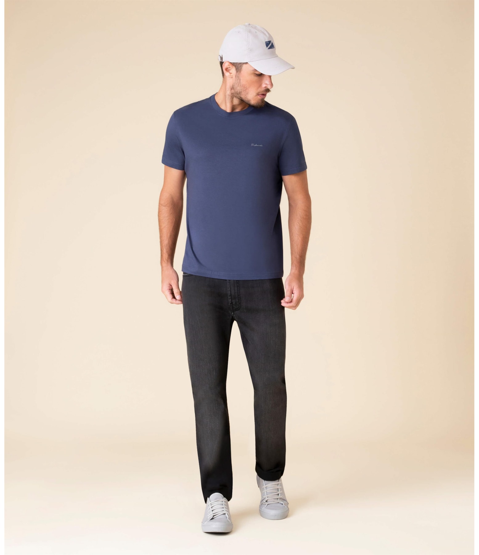 T-Shirt Pima Richards Dark Navy