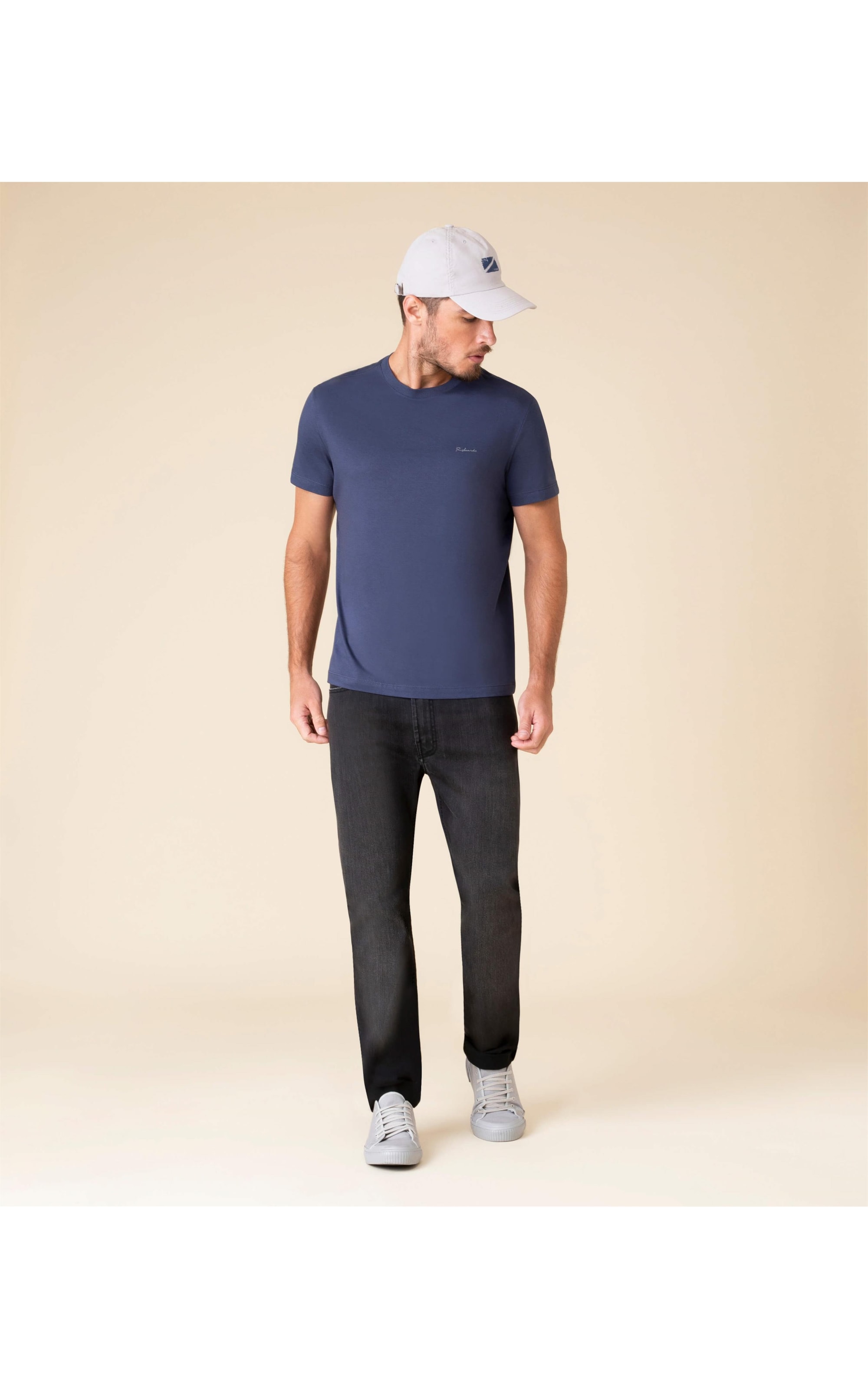 T-Shirt Pima Richards Dark Navy
