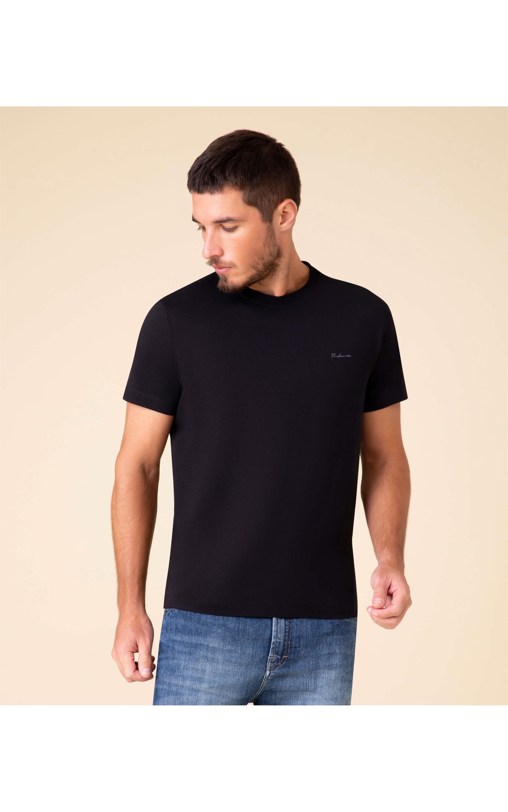 T-Shirt Pima Richards Preto