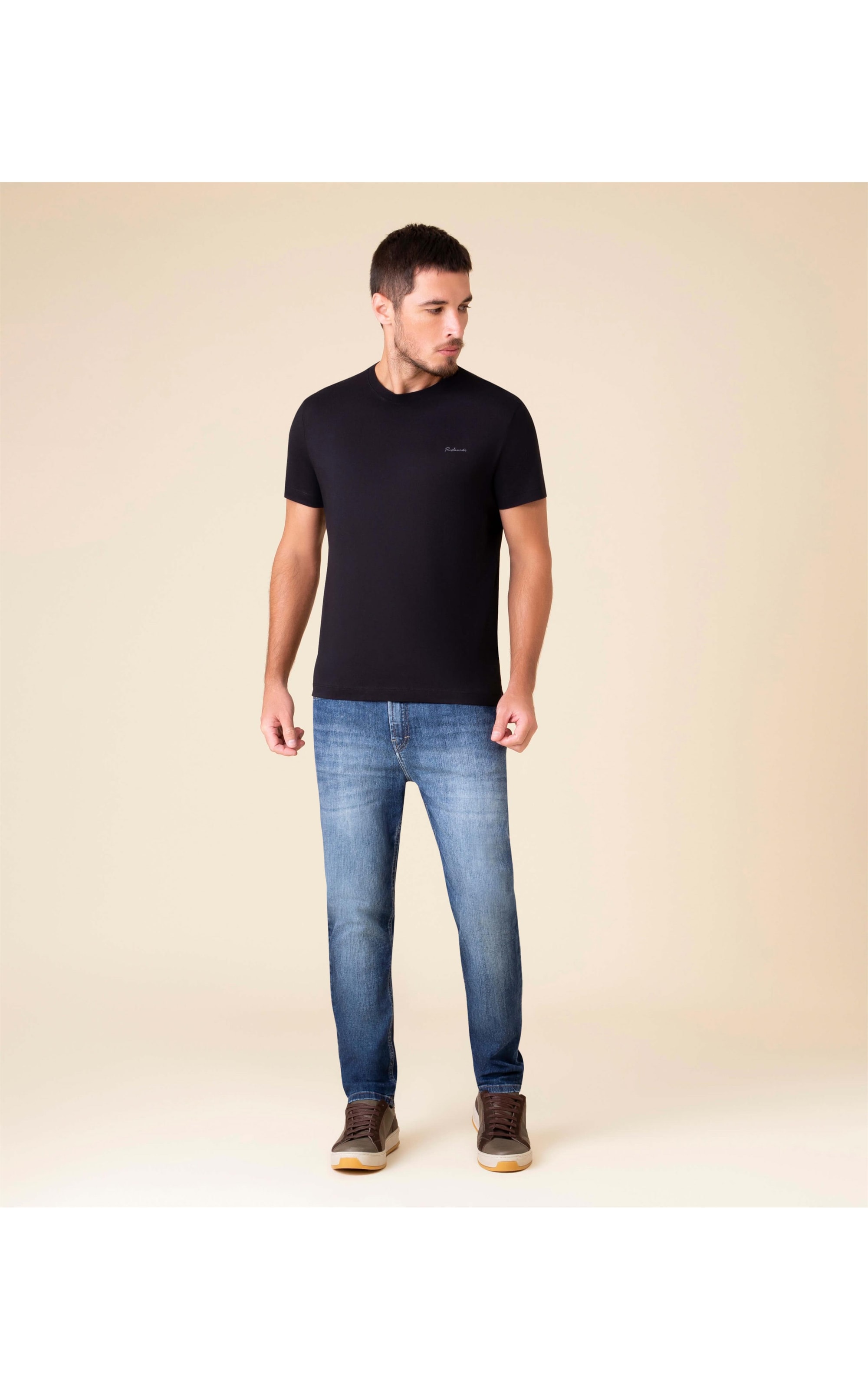 T-Shirt Pima Richards Preto