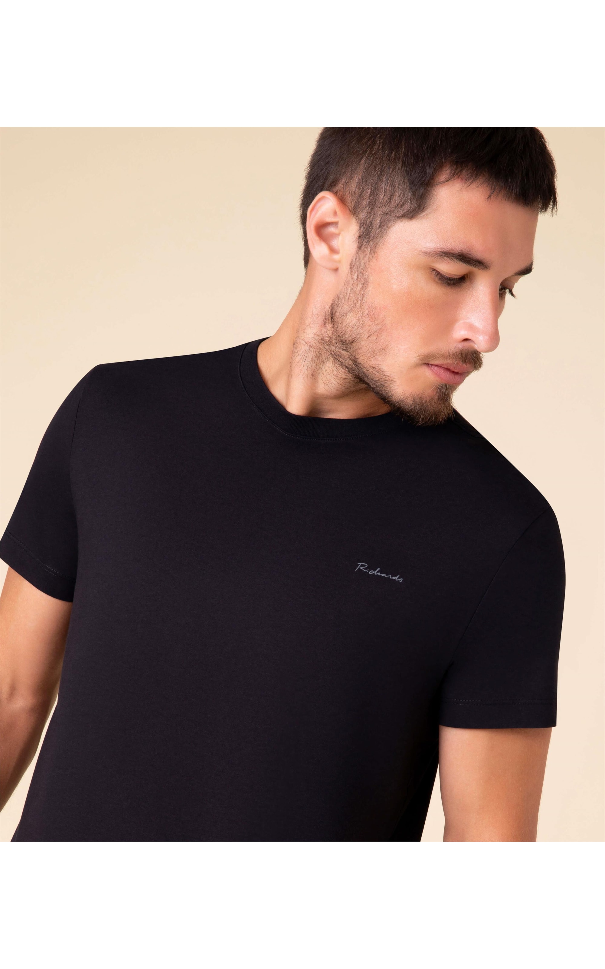 T-Shirt Pima Richards Preto