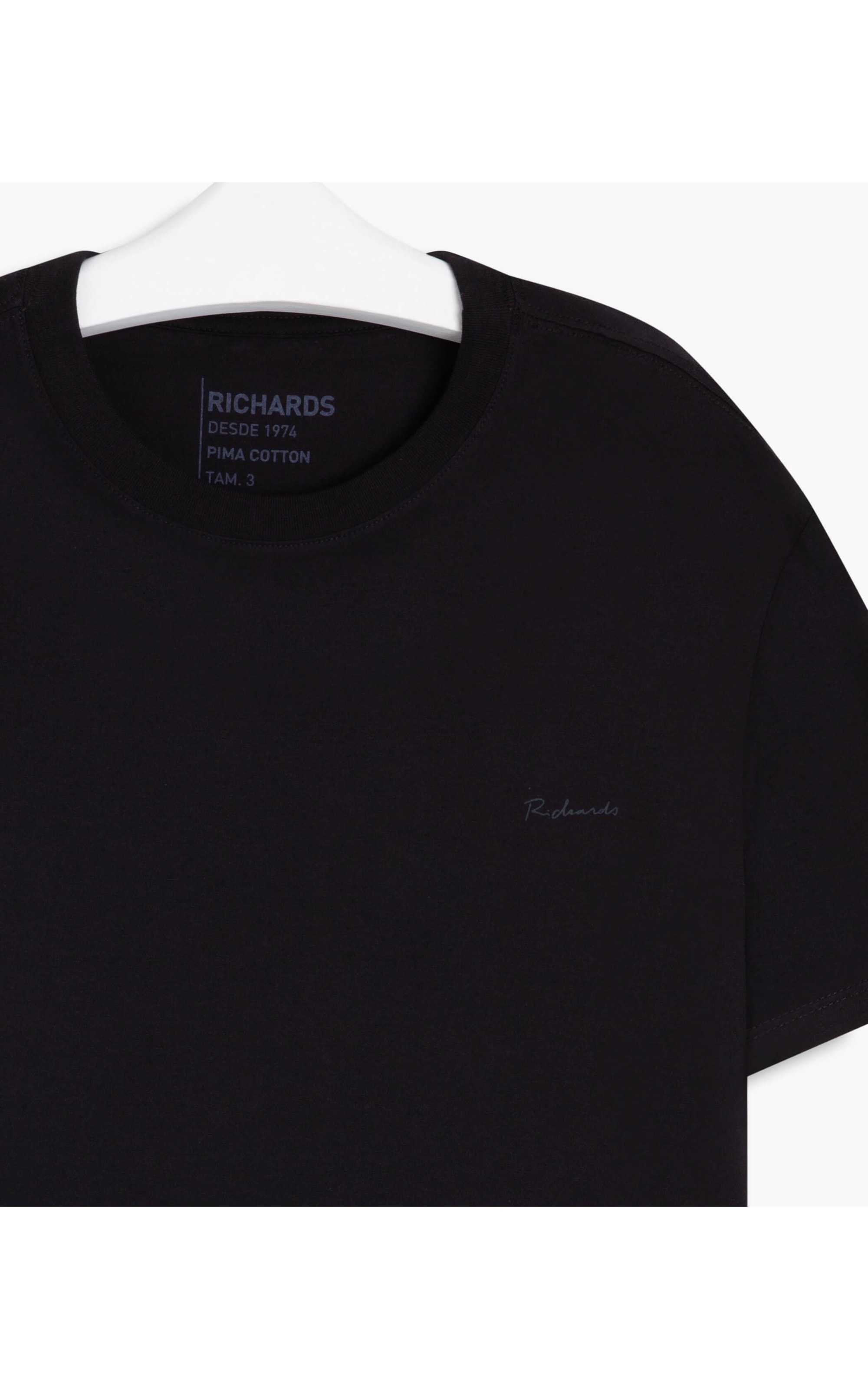 T-Shirt Pima Richards Preto