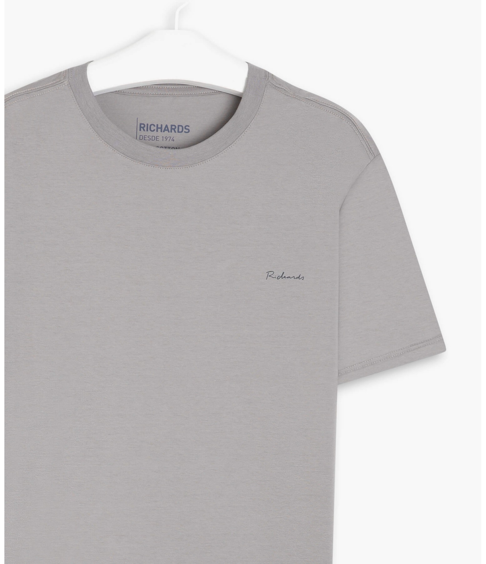 T-Shirt Pima Richards Silver Gray