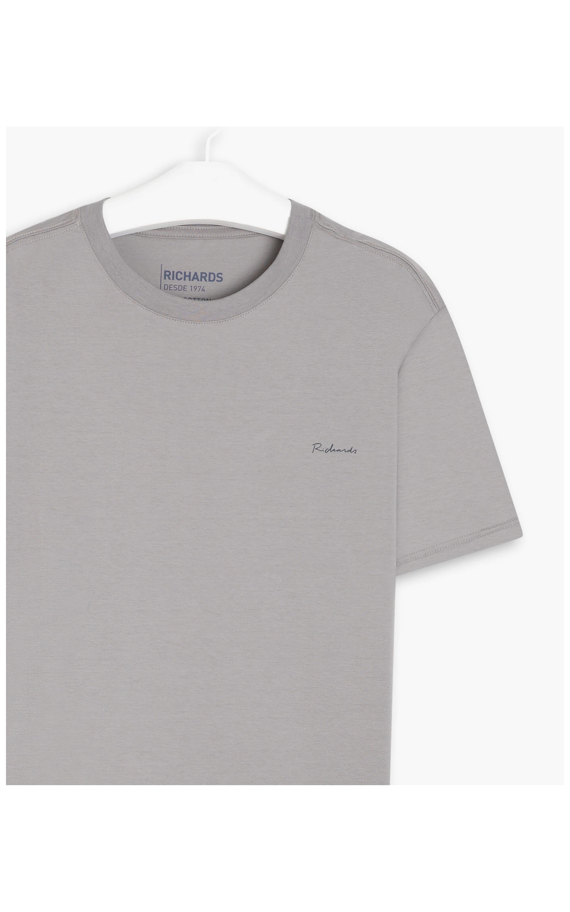 T-Shirt Pima Richards Silver Gray