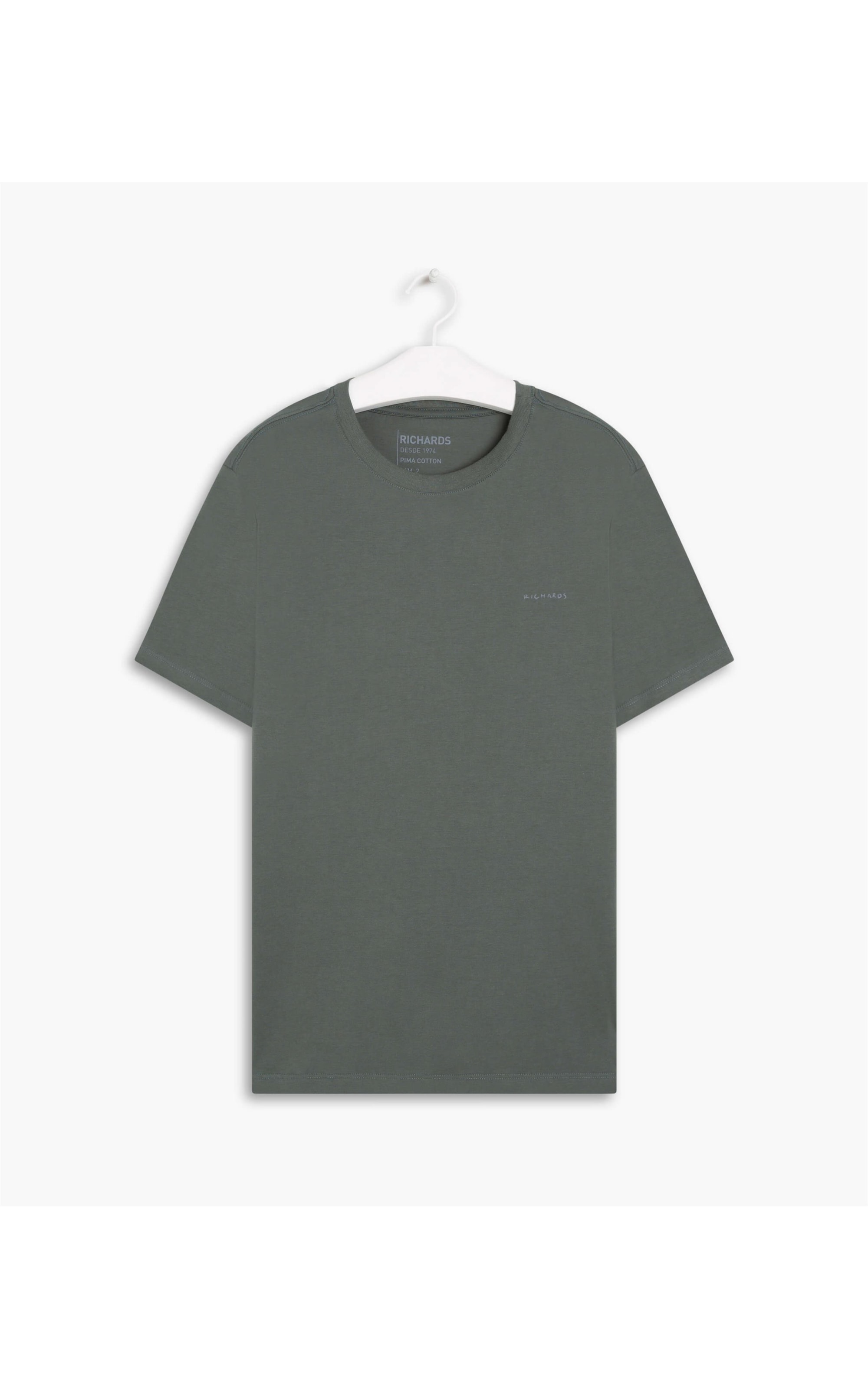 T-Shirt Pima Richards Verde Escuro