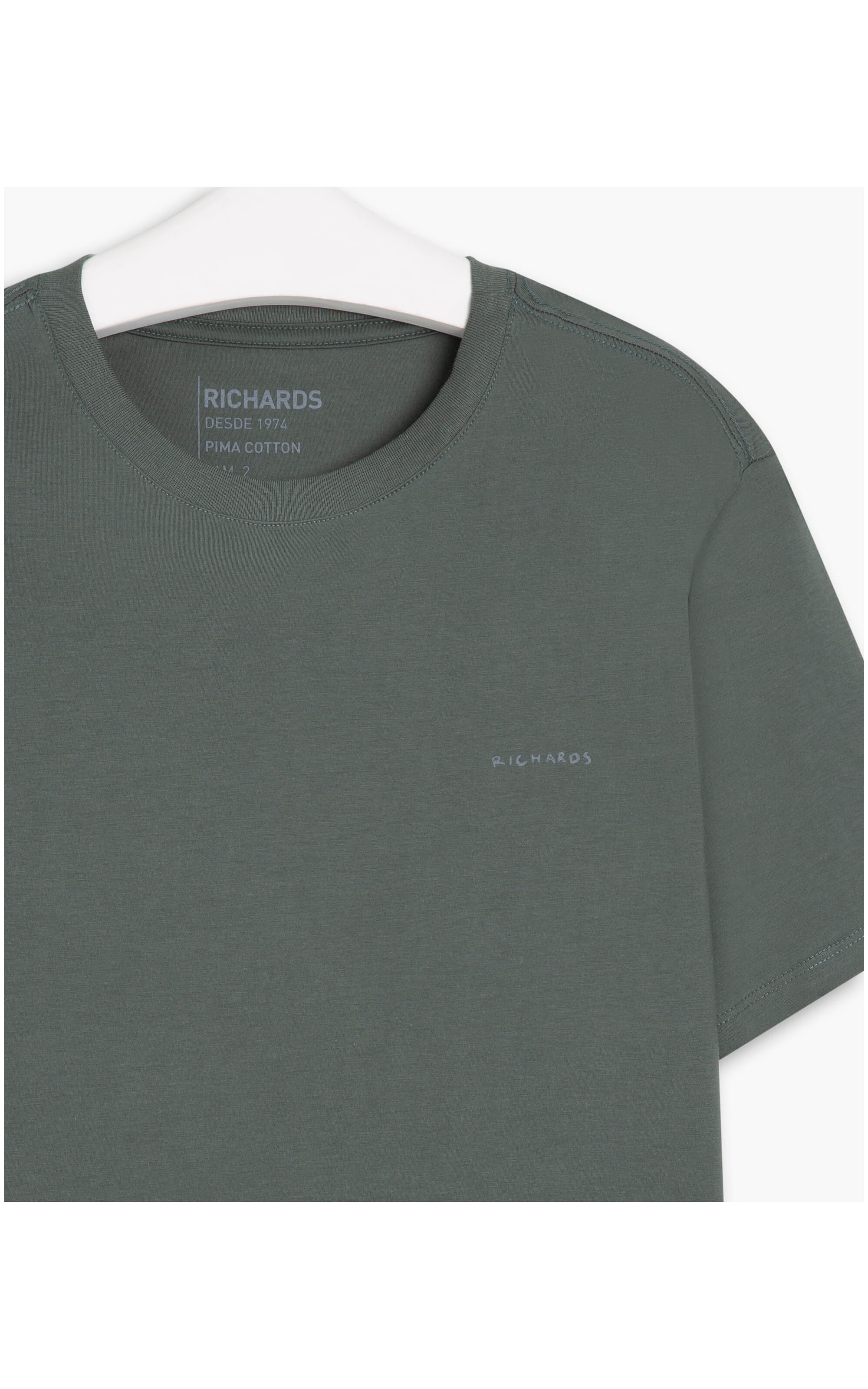 T-Shirt Pima Richards Verde Escuro