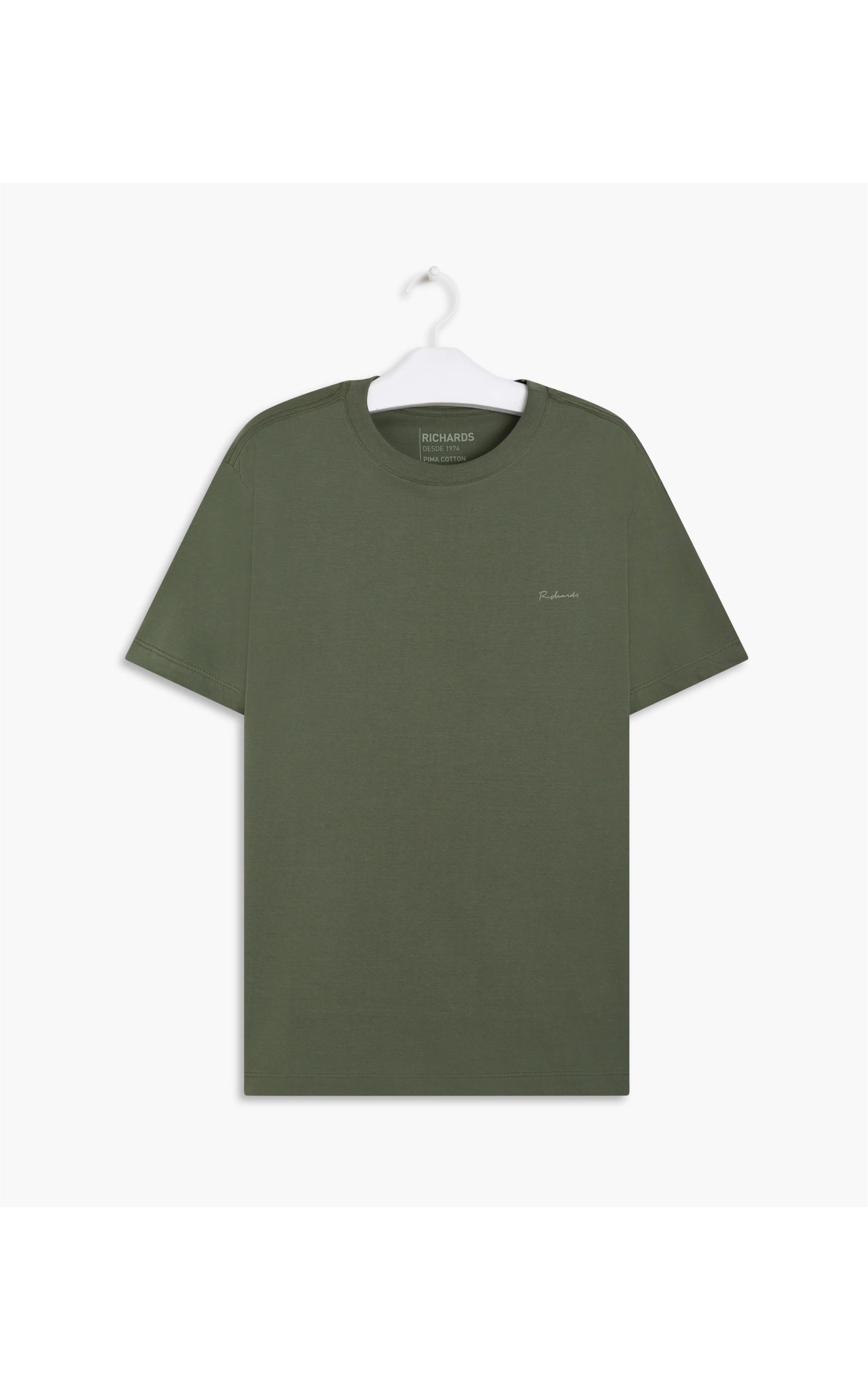 T-Shirt Pima Richards Verde Militar