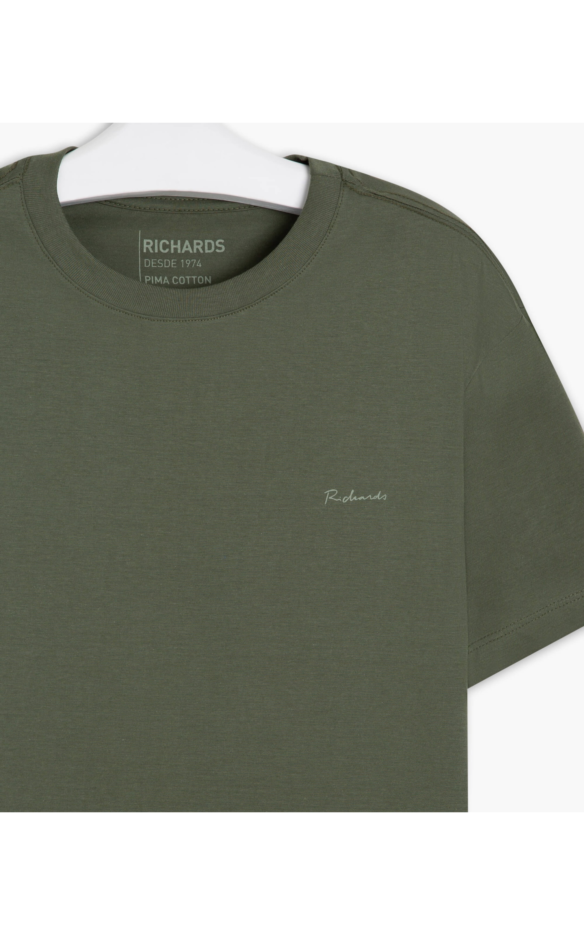 T-Shirt Pima Richards Verde Militar