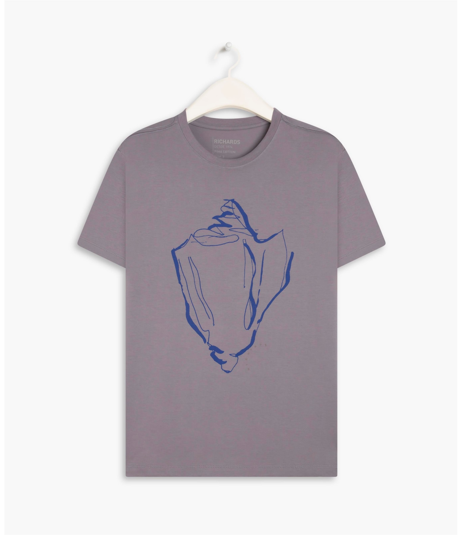  T-Shirt Pima Shell Mc Azul Chofer