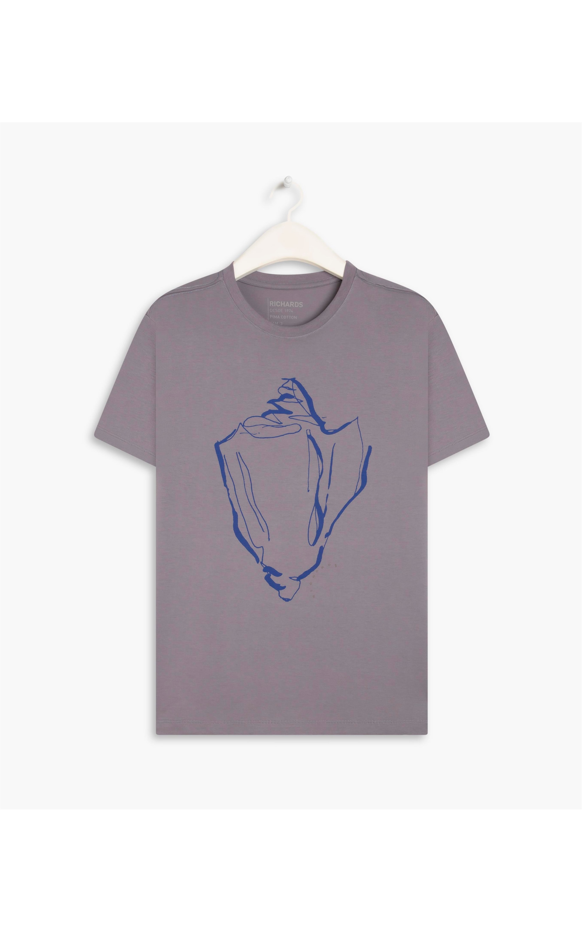  T-Shirt Pima Shell Mc Azul Chofer