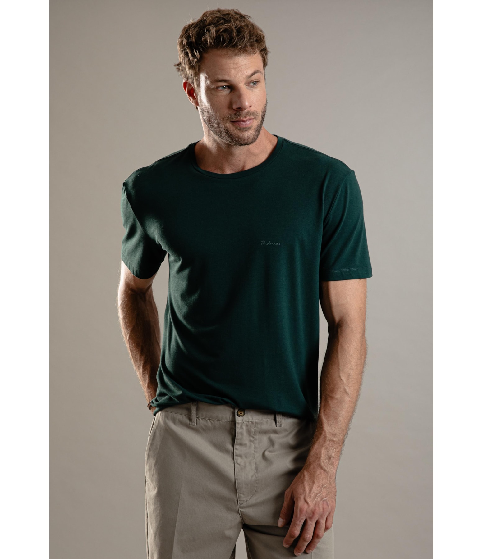 T-Shirt Piquet Flora Poliamida Verde Escuro