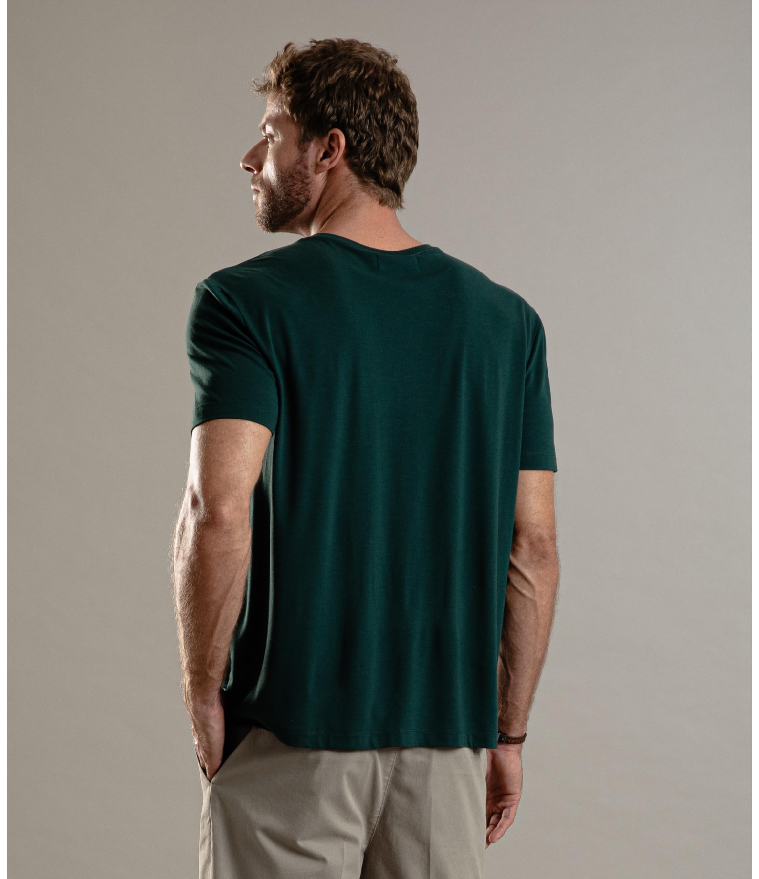 T-Shirt Piquet Flora Poliamida Verde Escuro