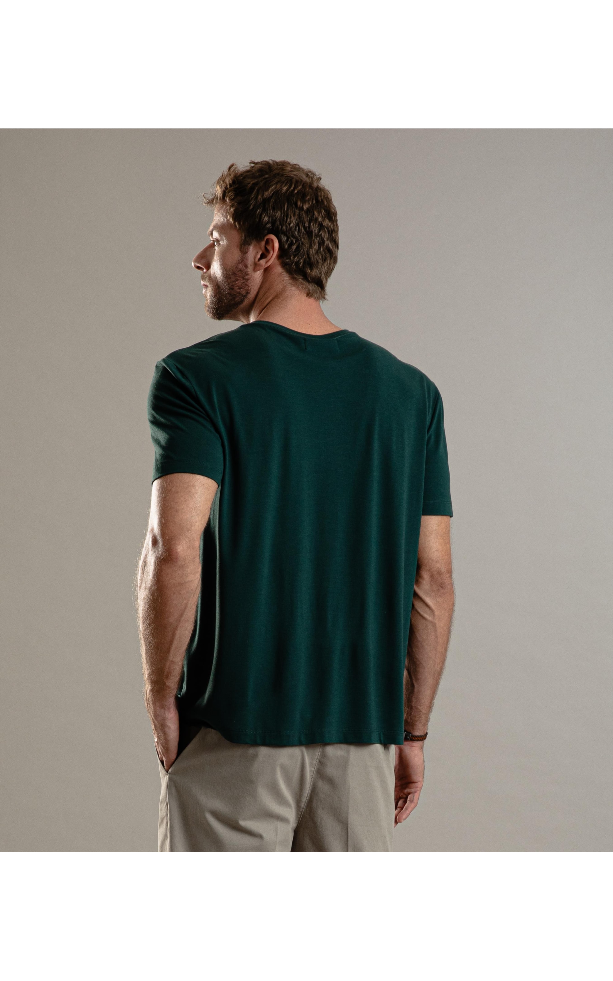 T-Shirt Piquet Flora Poliamida Verde Escuro