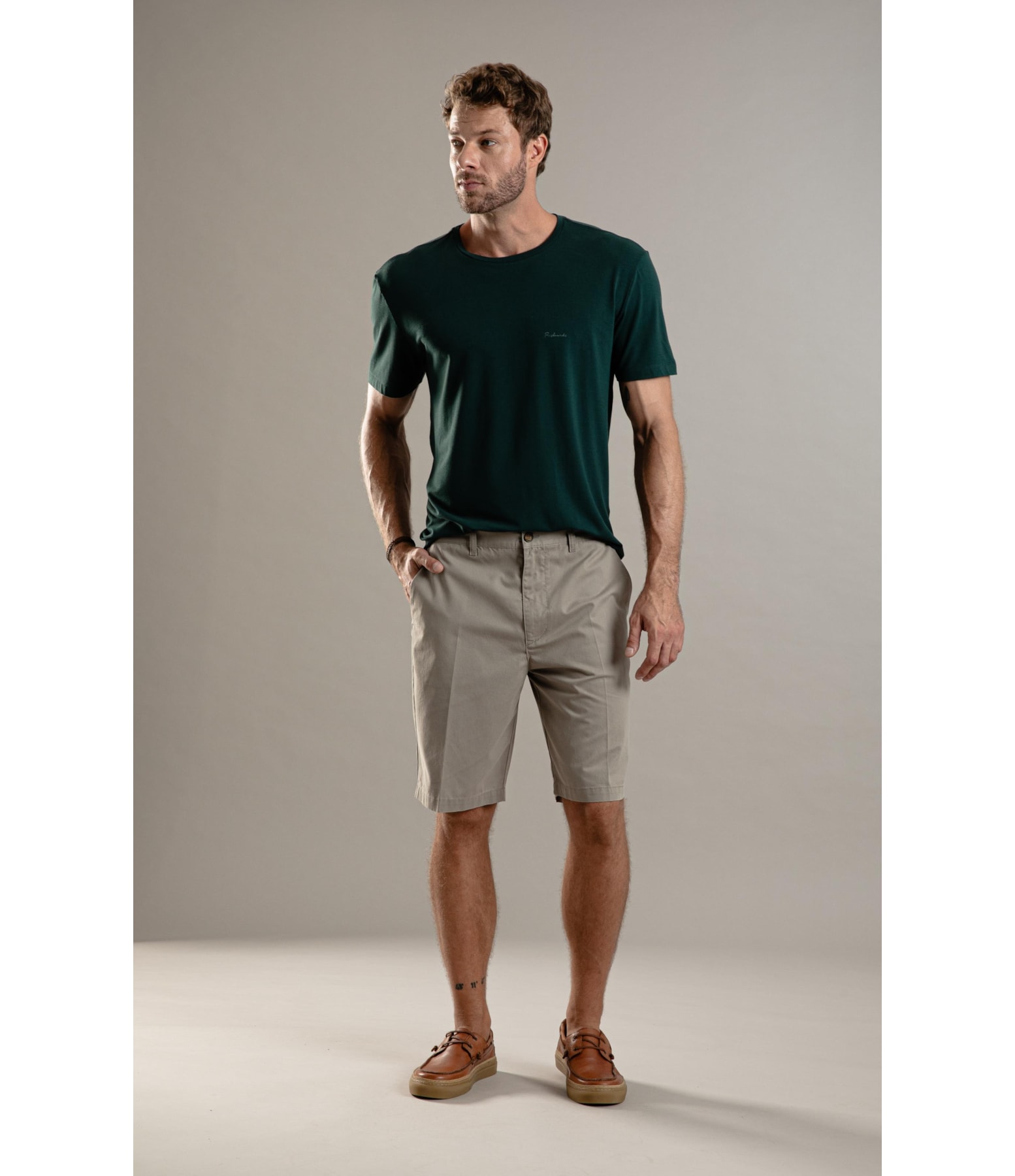 T-Shirt Piquet Flora Poliamida Verde Escuro