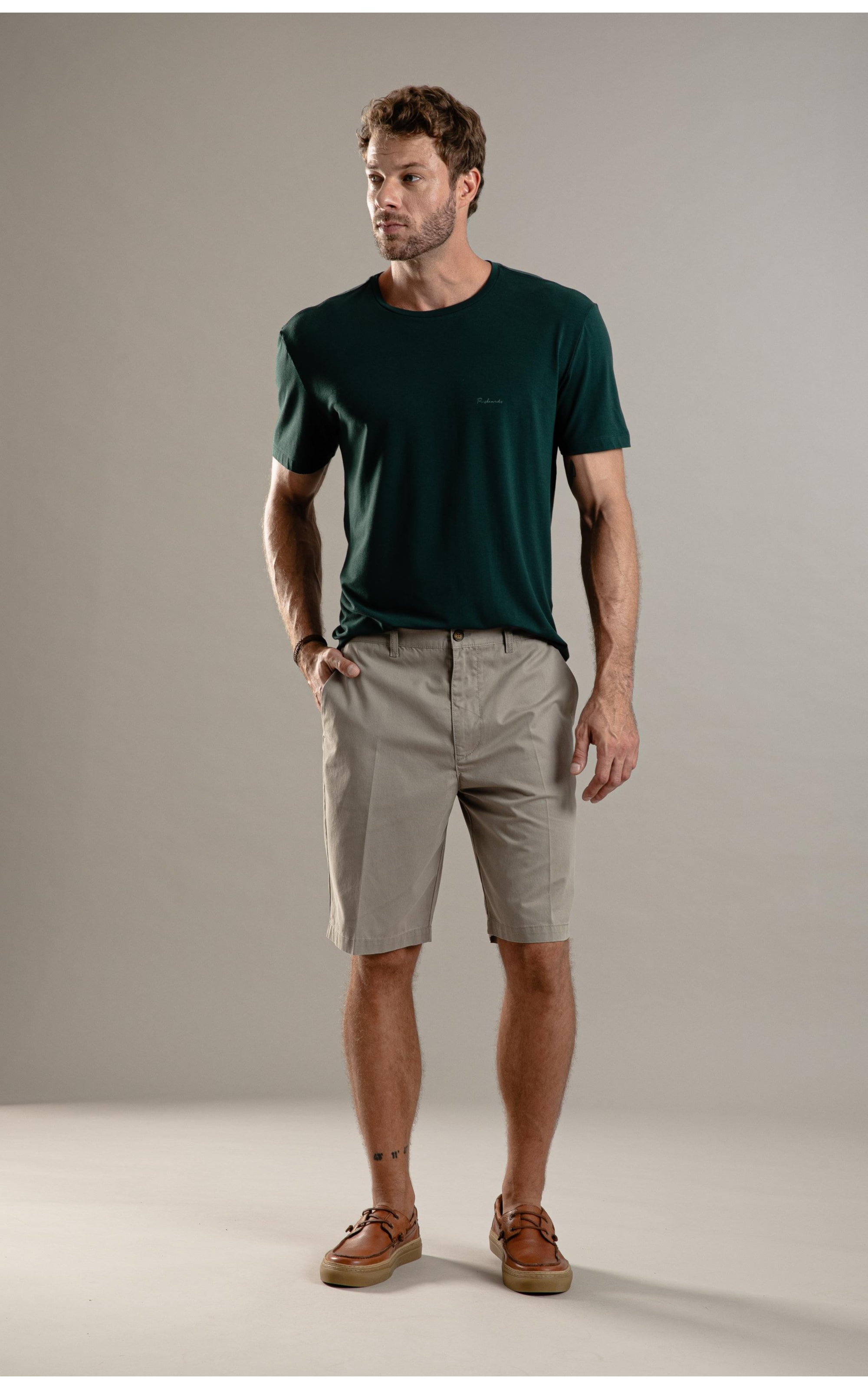 T-Shirt Piquet Flora Poliamida Verde Escuro