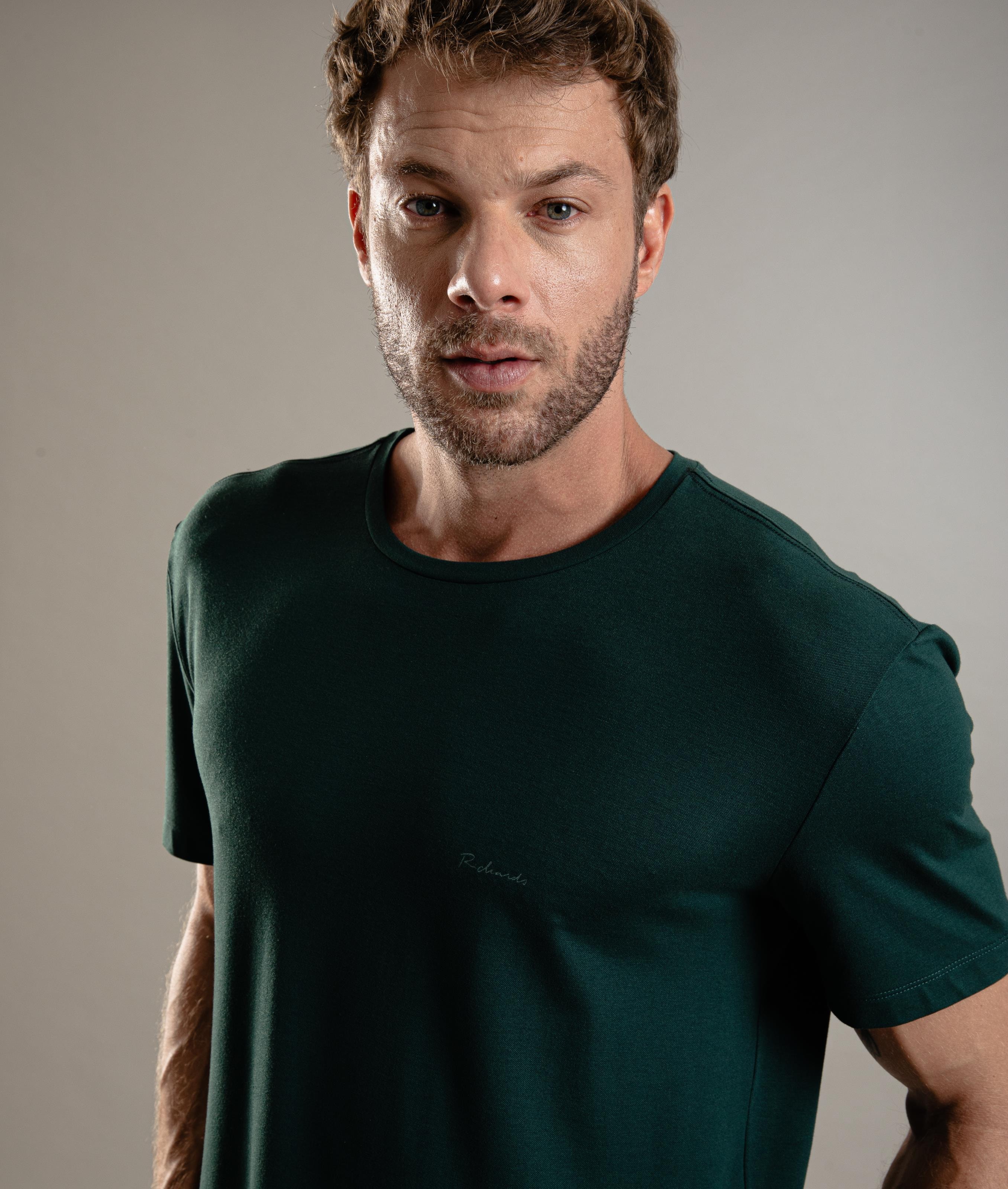 T-Shirt Piquet Flora Poliamida Verde Escuro