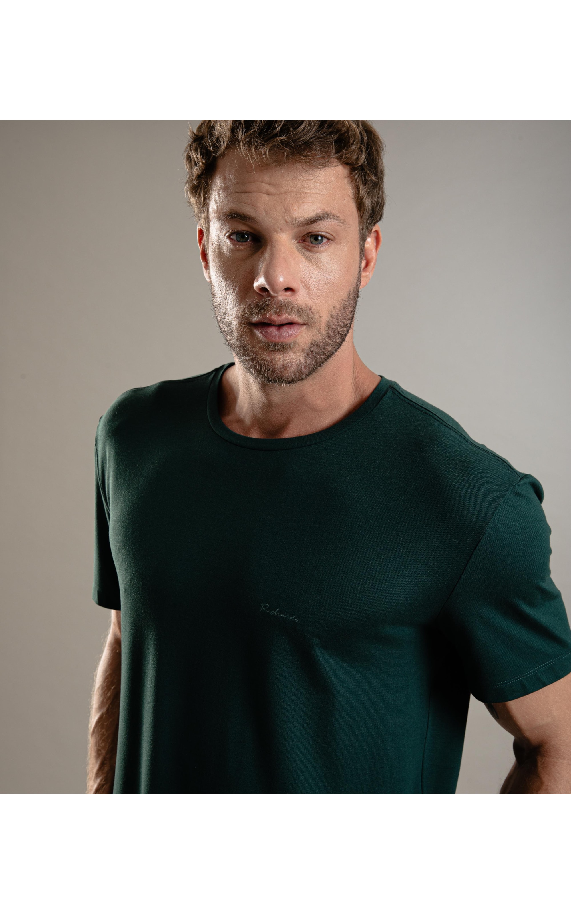 T-Shirt Piquet Flora Poliamida Verde Escuro