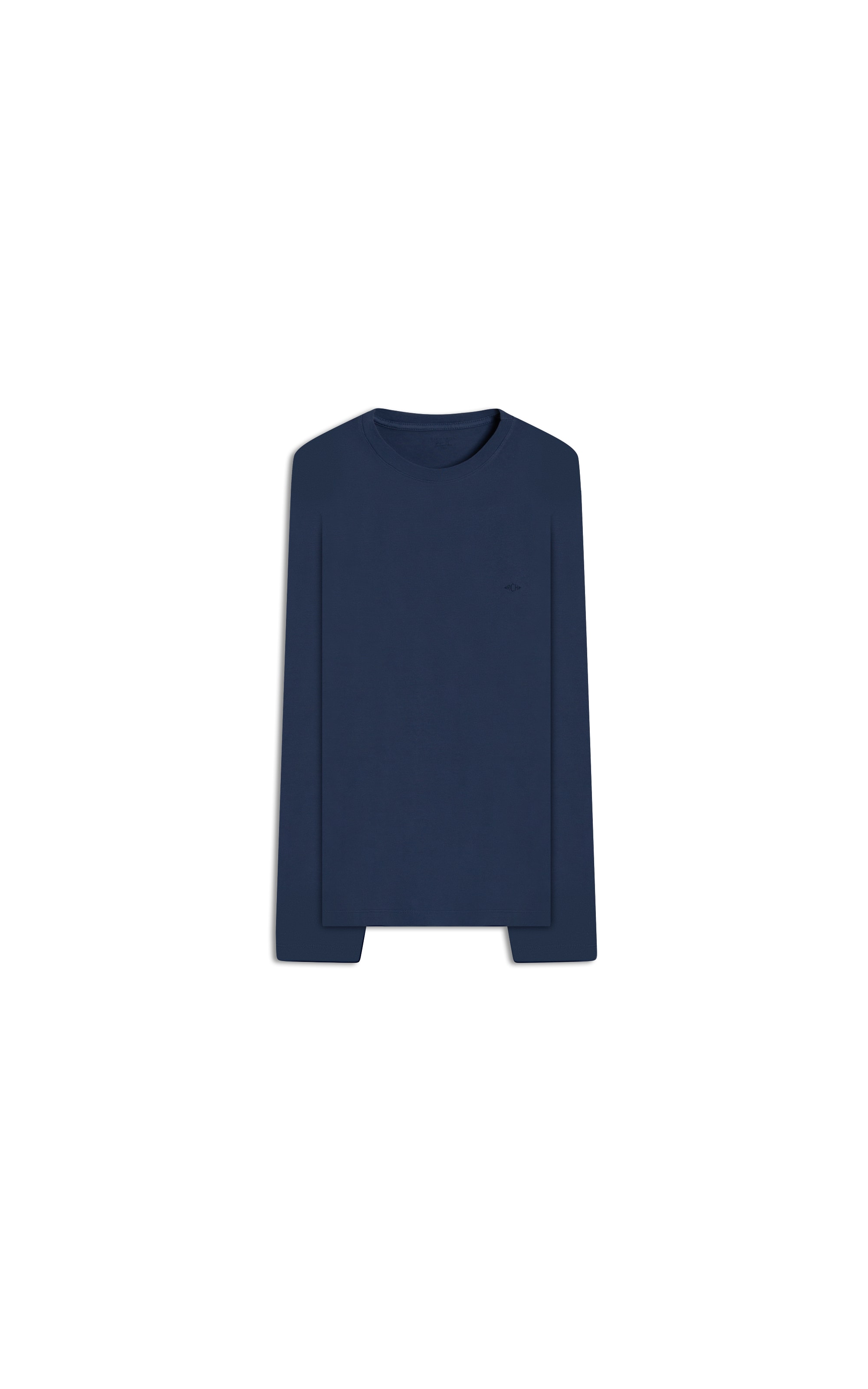 T-Shirt Piquet Gd Ml Basic Fit Dark Blue