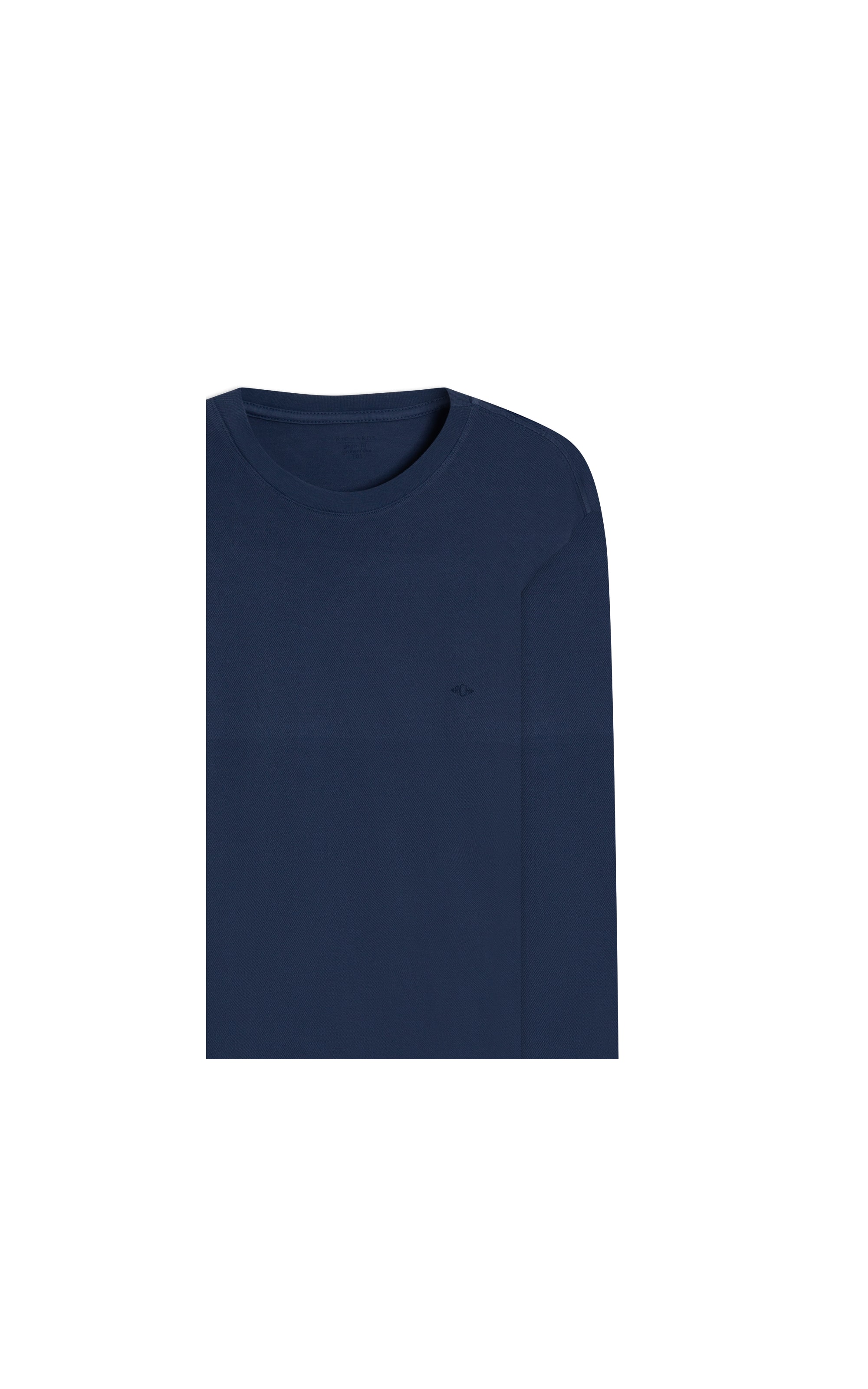 T-Shirt Piquet Gd Ml Basic Fit Dark Blue