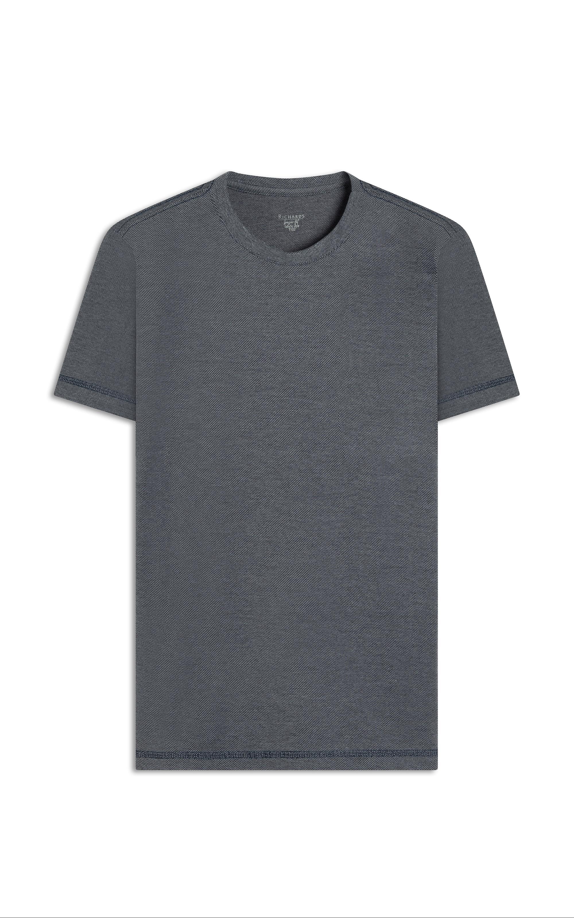 T-Shirt Piquet Juno Mc Basic Fit Dark Navy