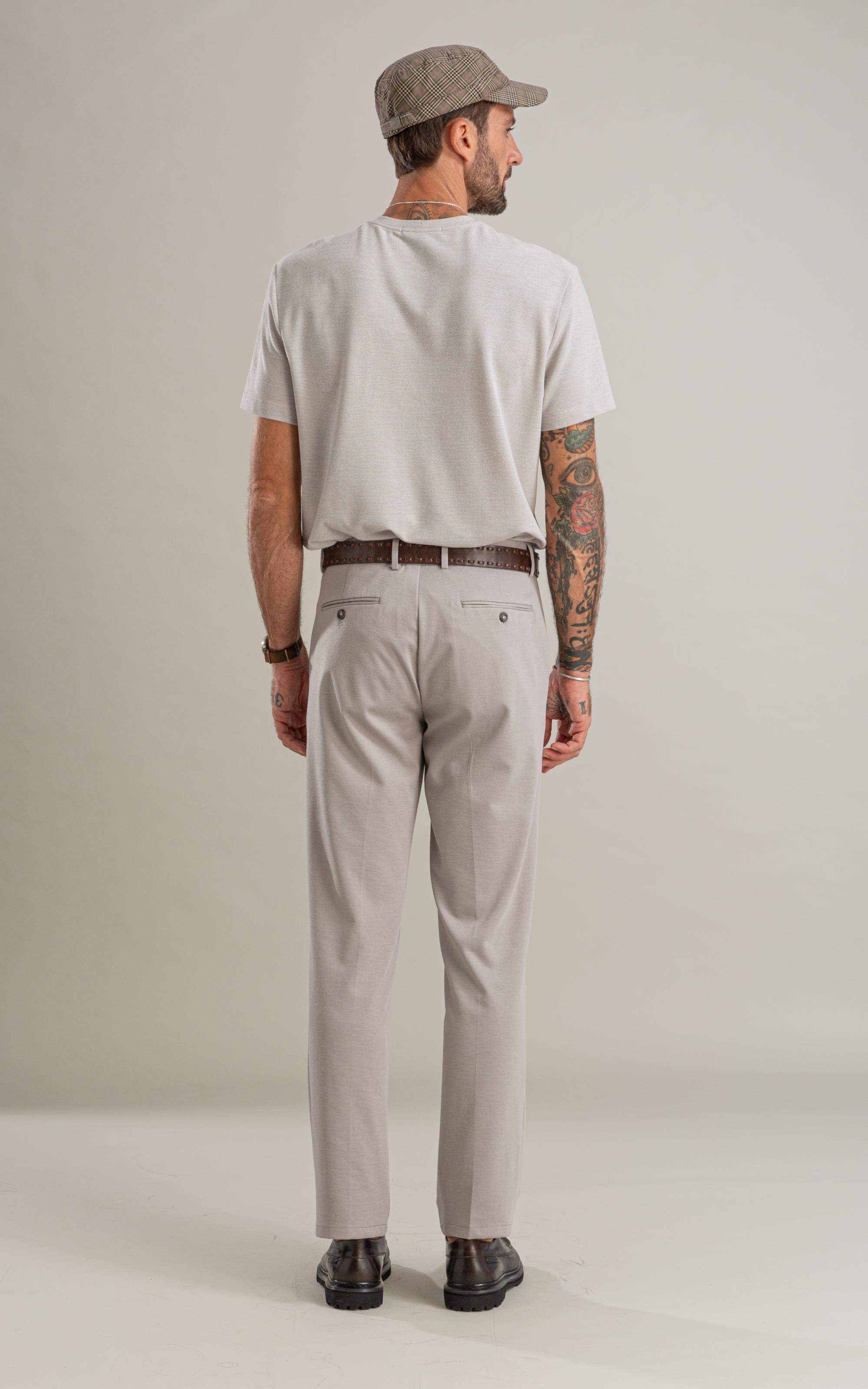T-Shirt Piquet Juno Mc Basic Fit Prata