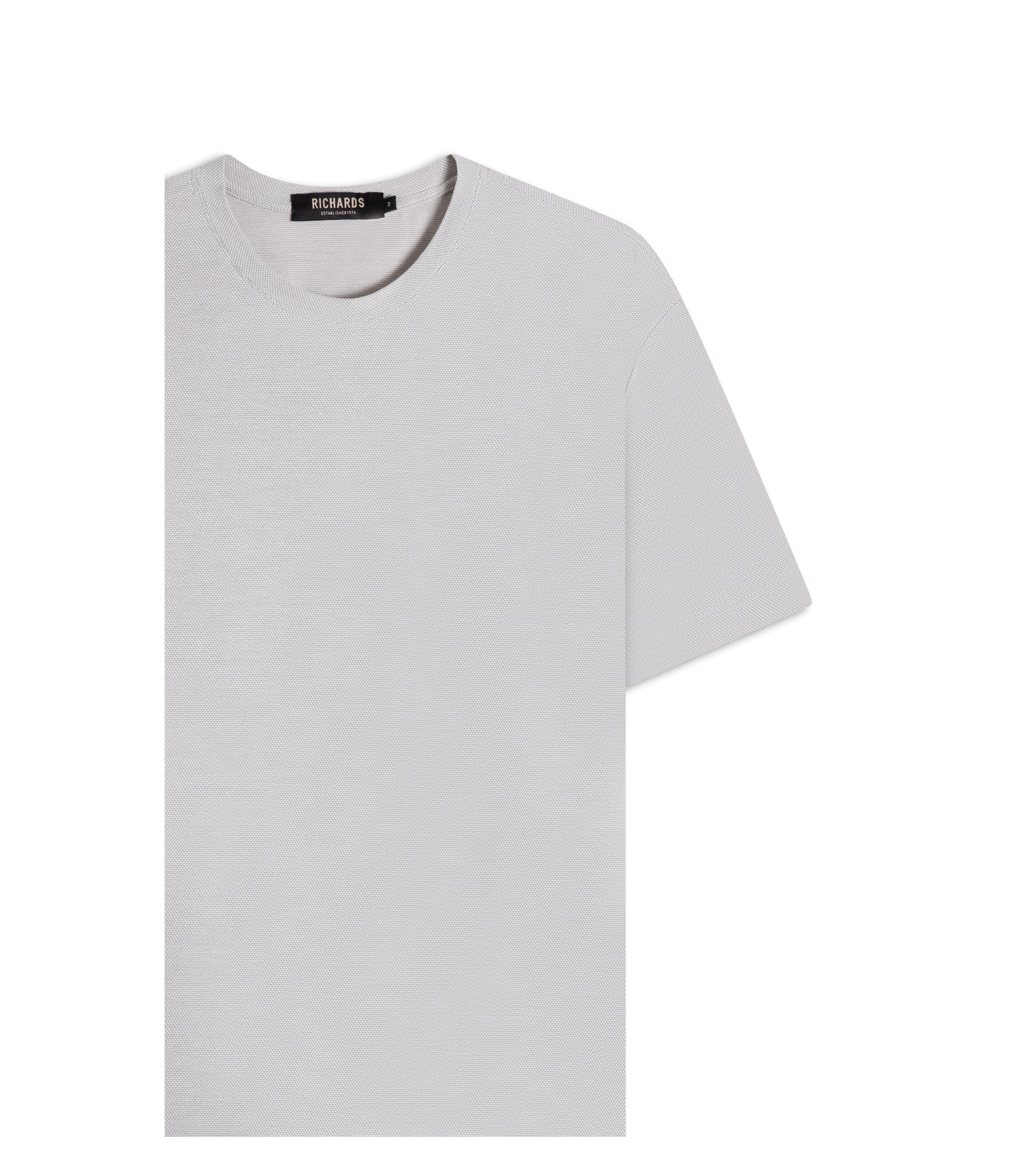 T-Shirt Piquet Juno Mc Basic Fit Prata