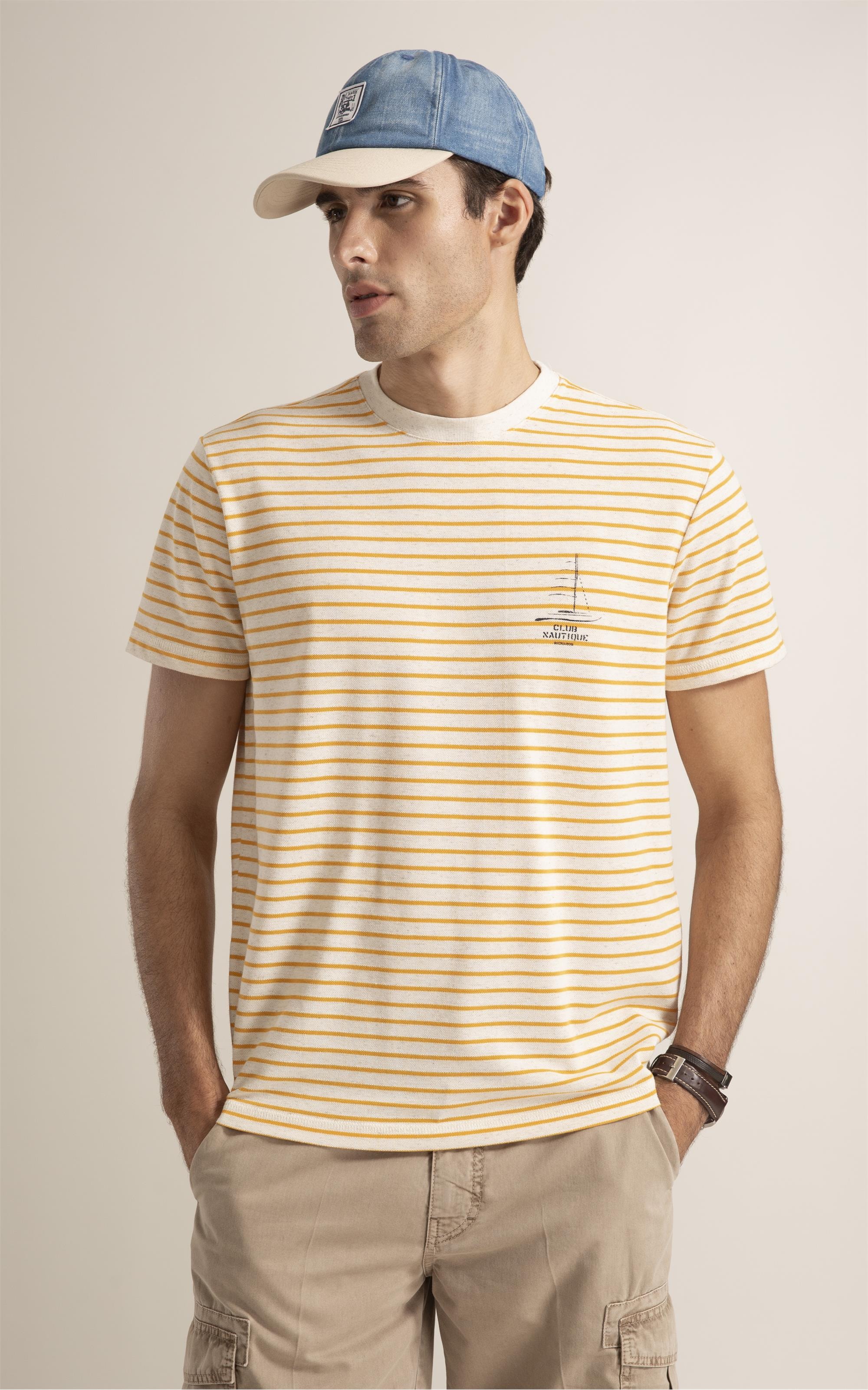 T-Shirt Piquet Linen   Est Amarelo