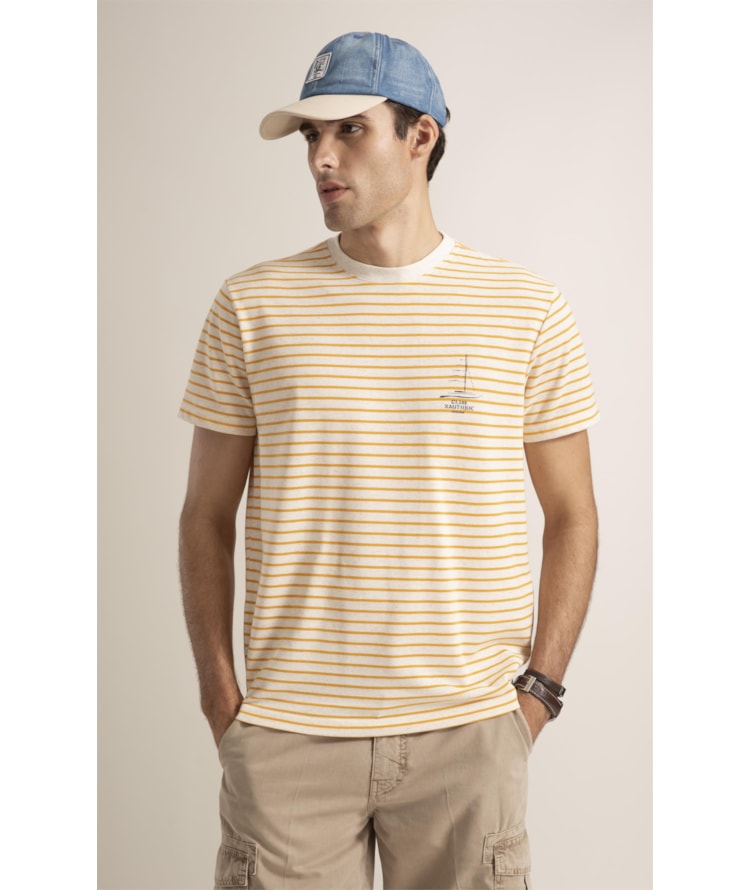 T-Shirt Piquet Linen   Est Amarelo