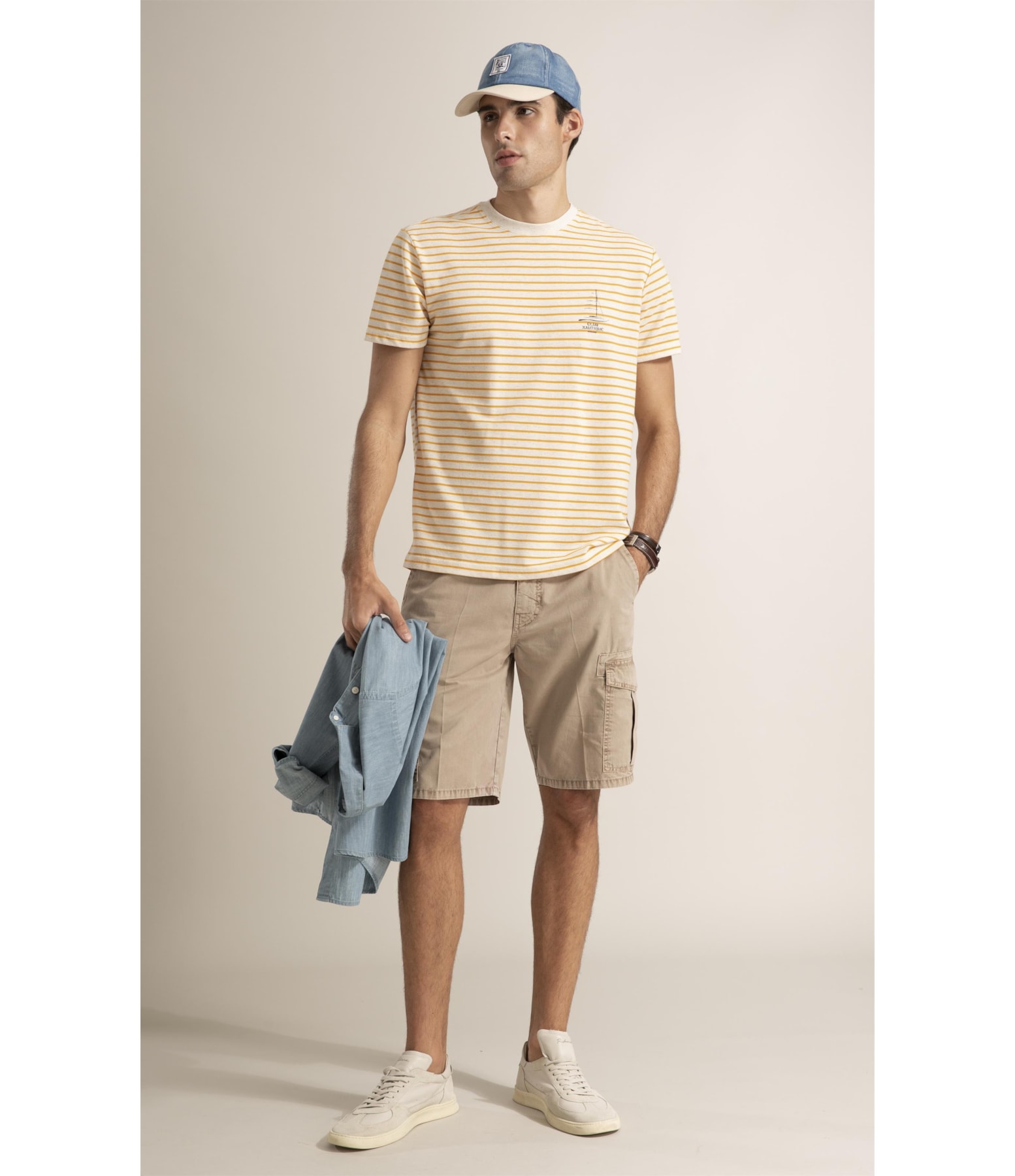 T-Shirt Piquet Linen   Est Amarelo
