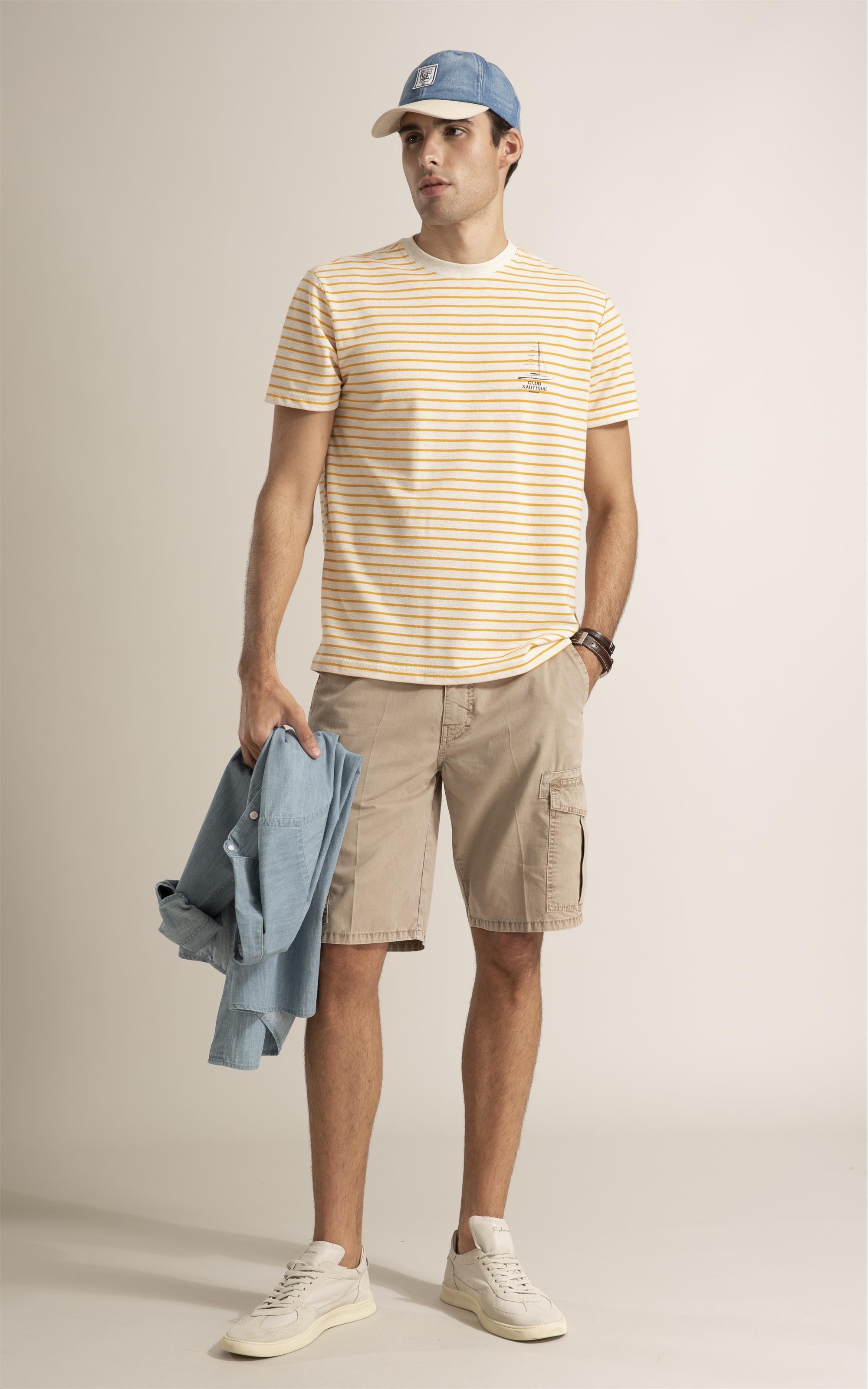 T-Shirt Piquet Linen   Est Amarelo