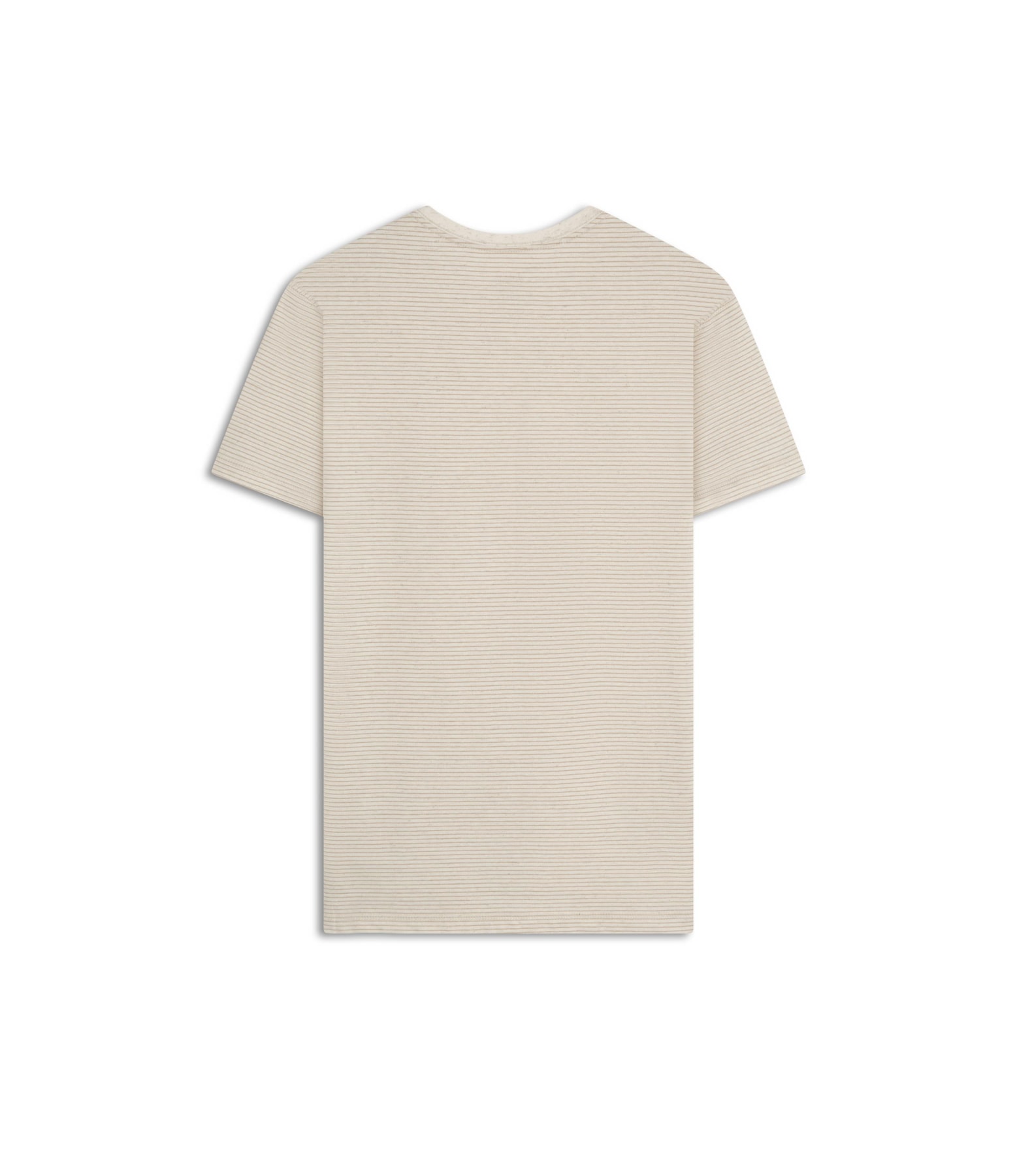 T-Shirt Piquet Linen Listrado Bf Caqui
