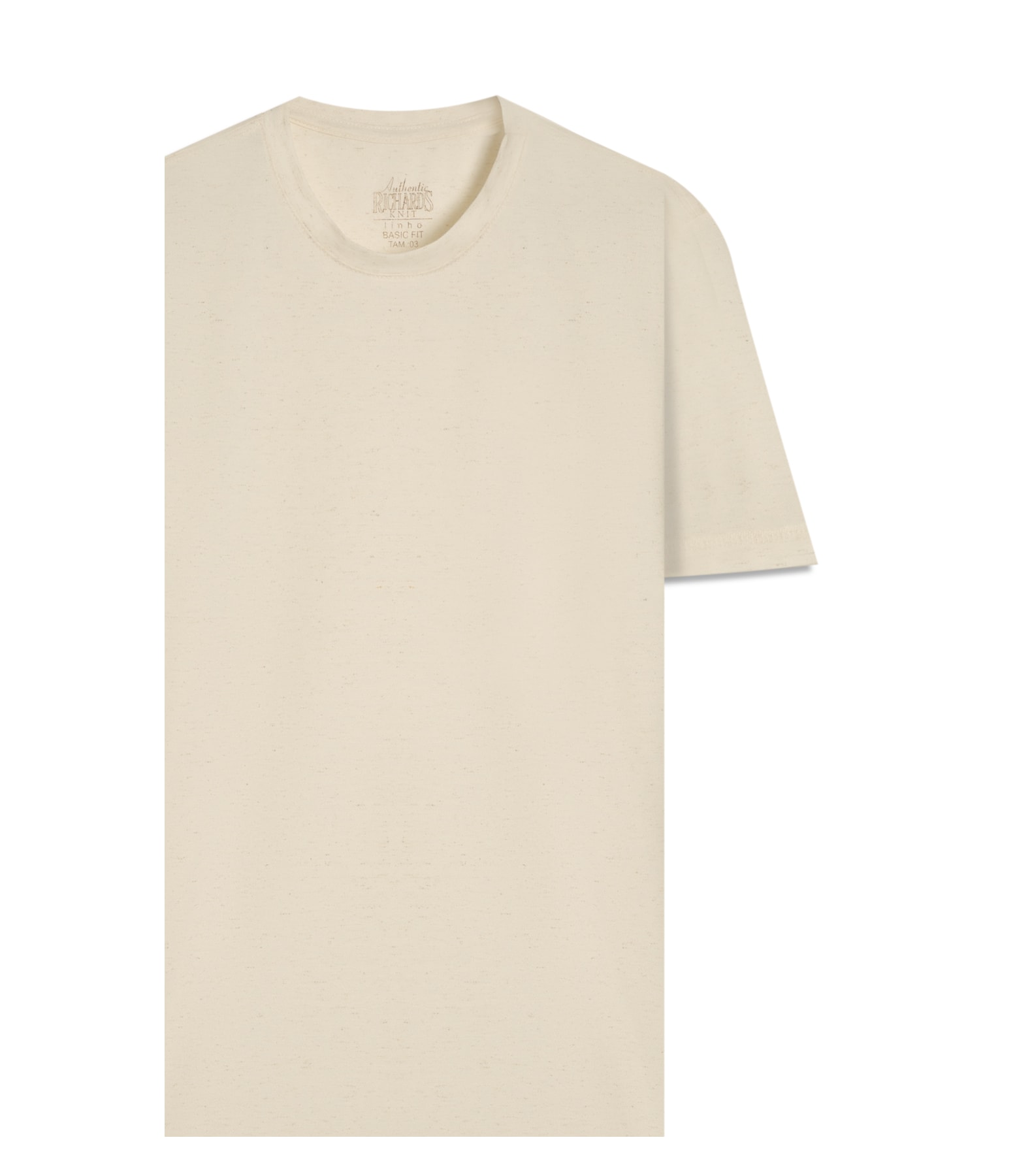 T-Shirt Piquet Linen Premium Natural