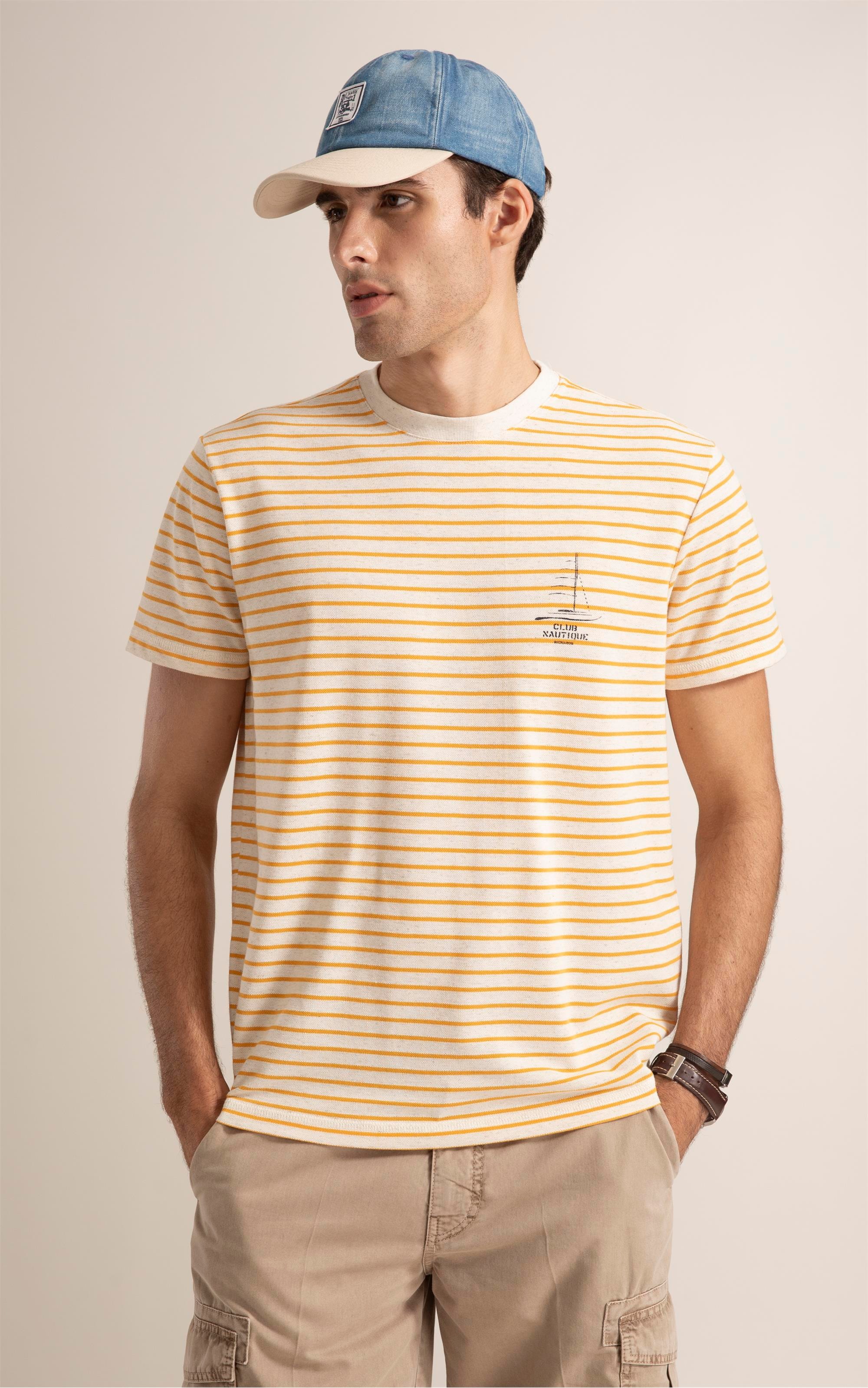 T-Shirt Piquet Linho Blend Amarelo